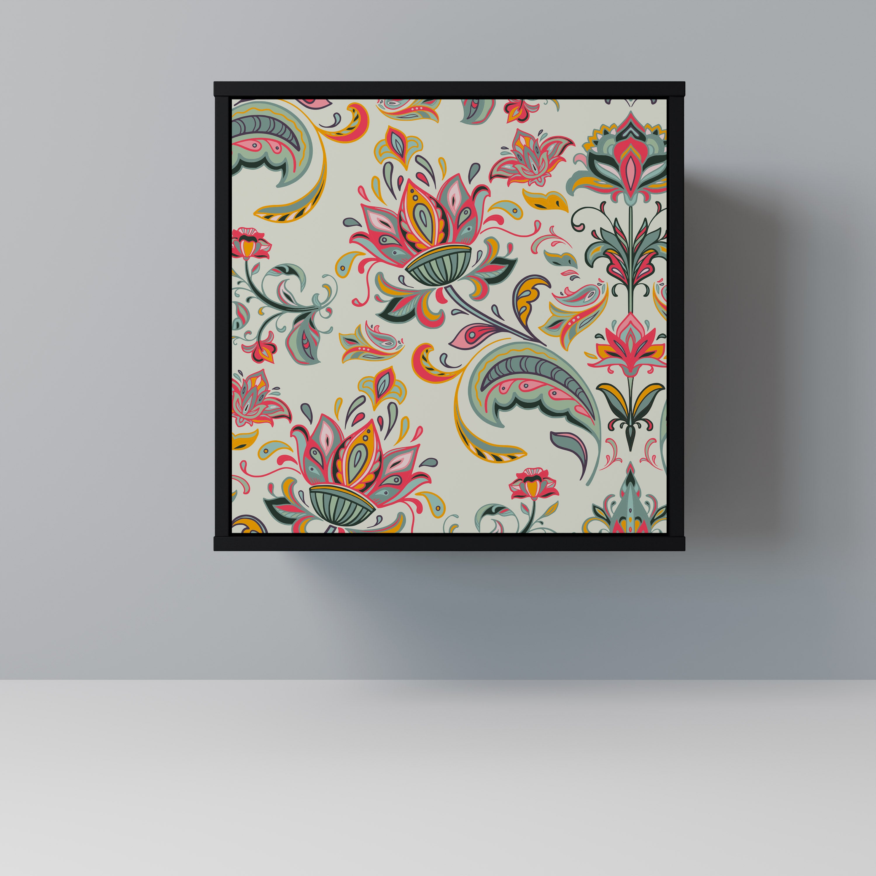 ORGANIC FOLKLORE Komoda 1-drzwiowa korpus Czarny