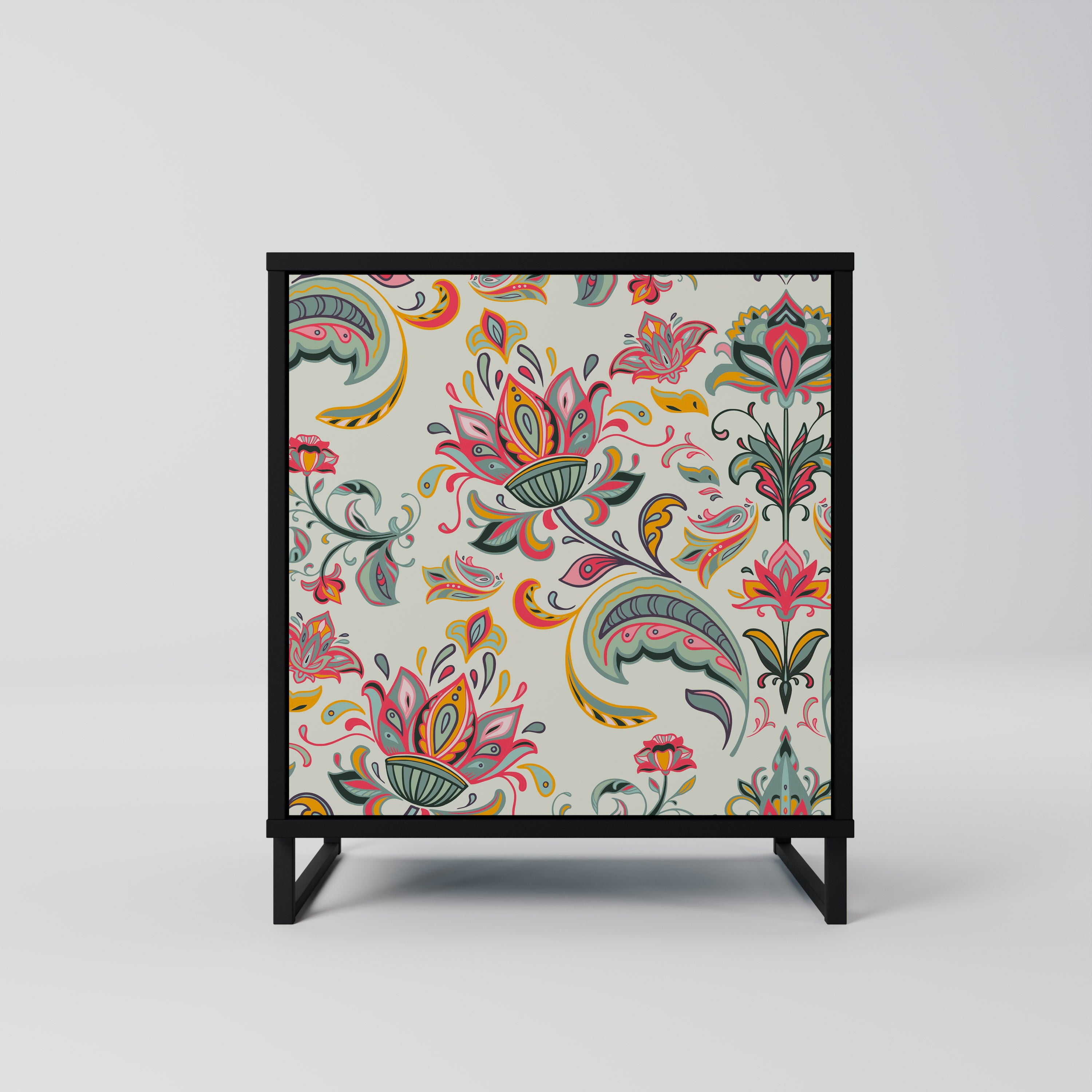 ORGANIC FOLKLORE Komoda 1-drzwiowa korpus Czarny