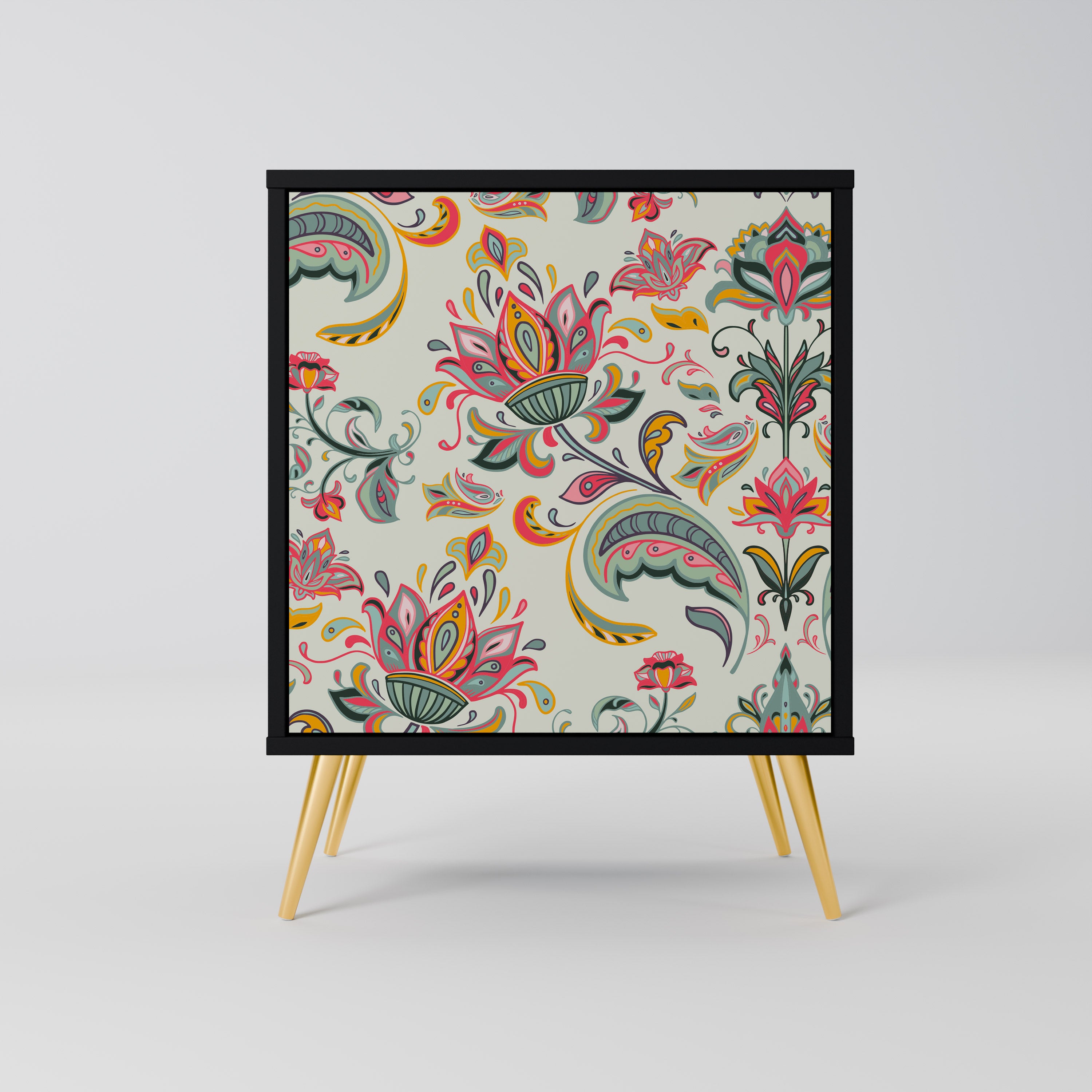 ORGANIC FOLKLORE Komoda 1-drzwiowa korpus Czarny