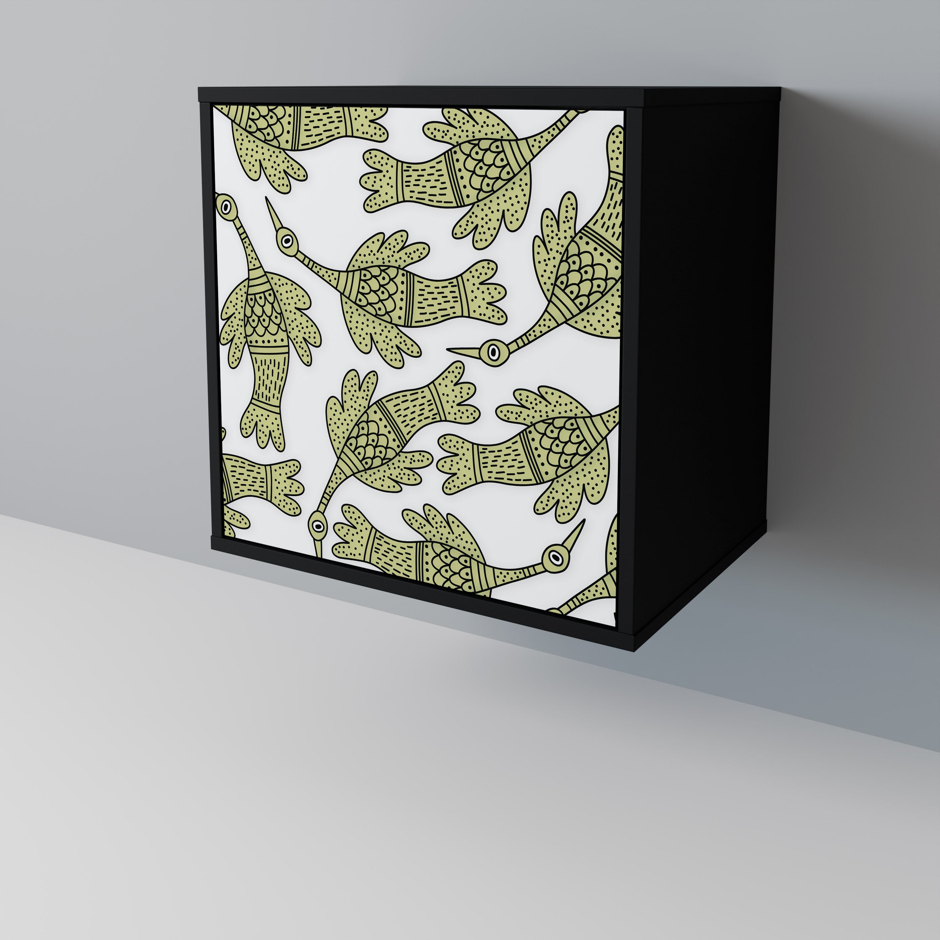 SEEDLING SONGBIRD Komoda 1-drzwiowa korpus Czarny