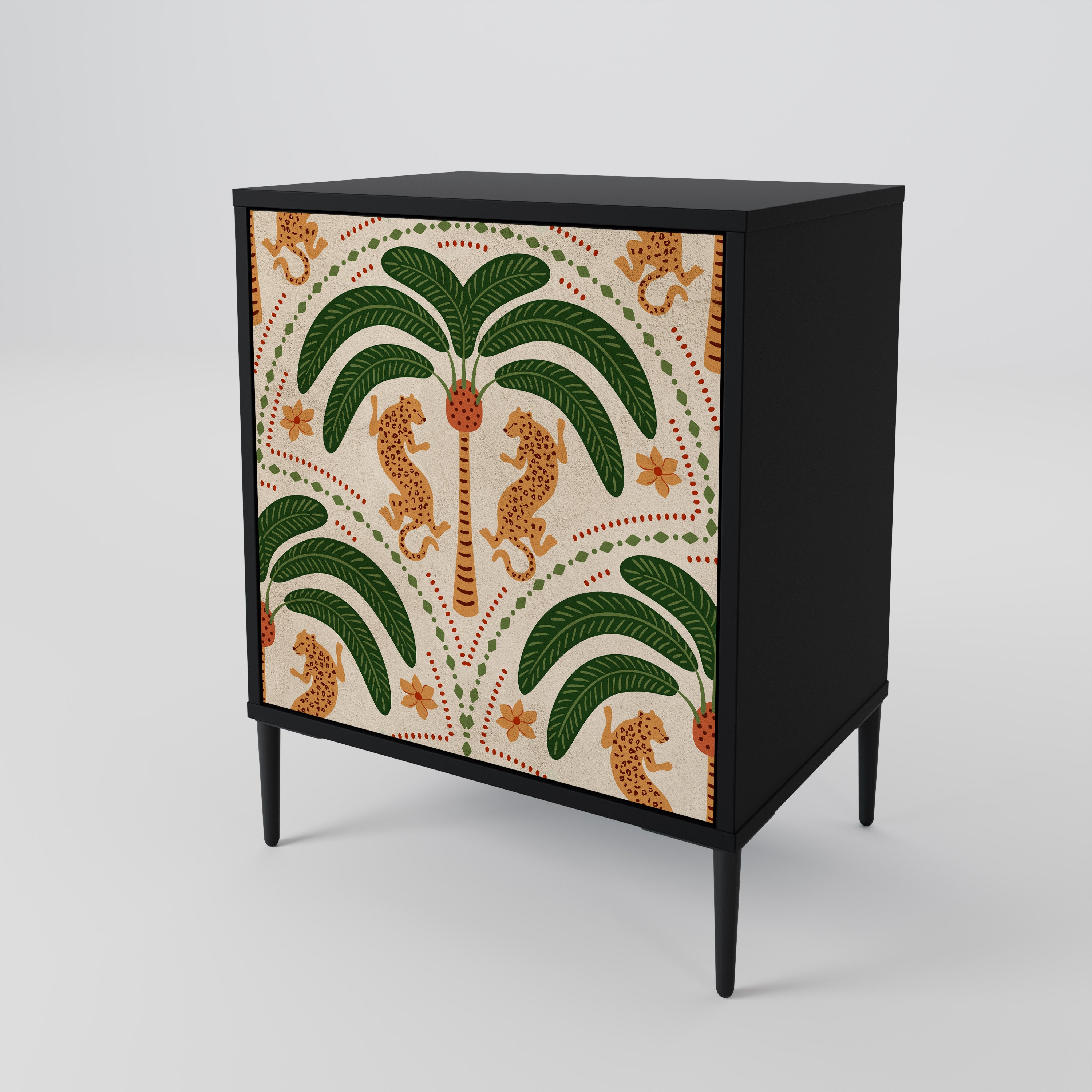 DANCING PREDATORS Komoda 1-drzwiowa korpus Czarny