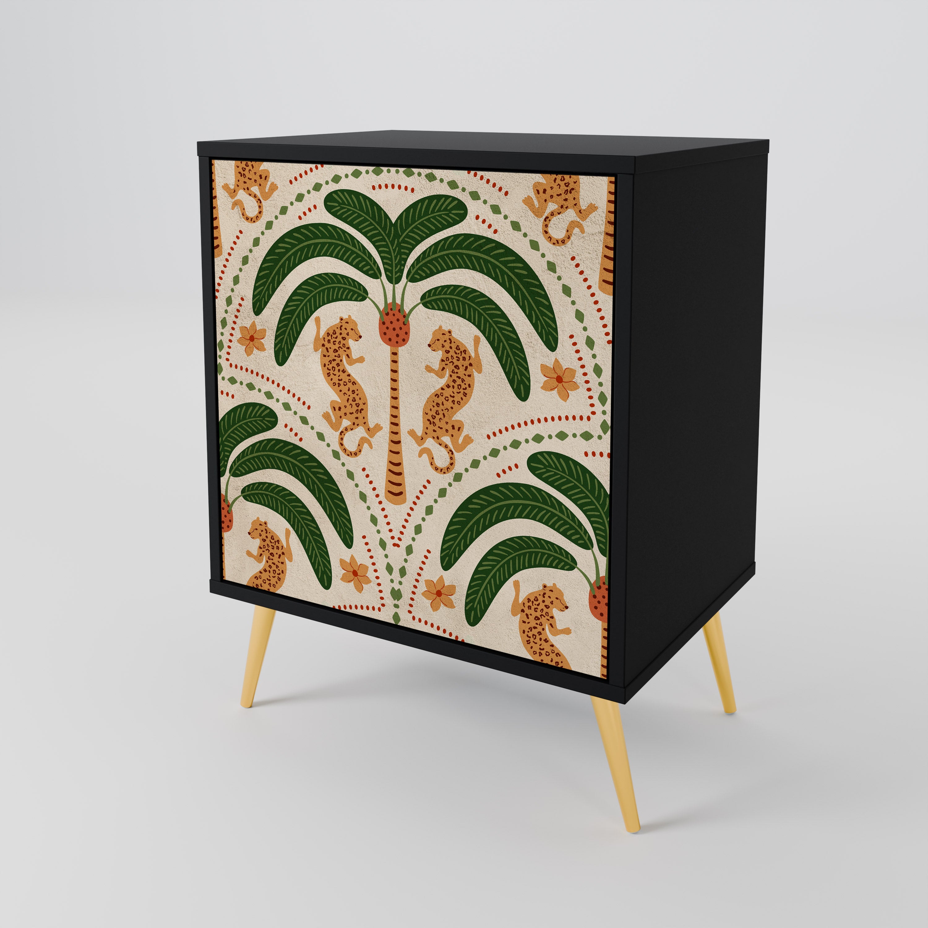 DANCING PREDATORS Komoda 1-drzwiowa korpus Czarny