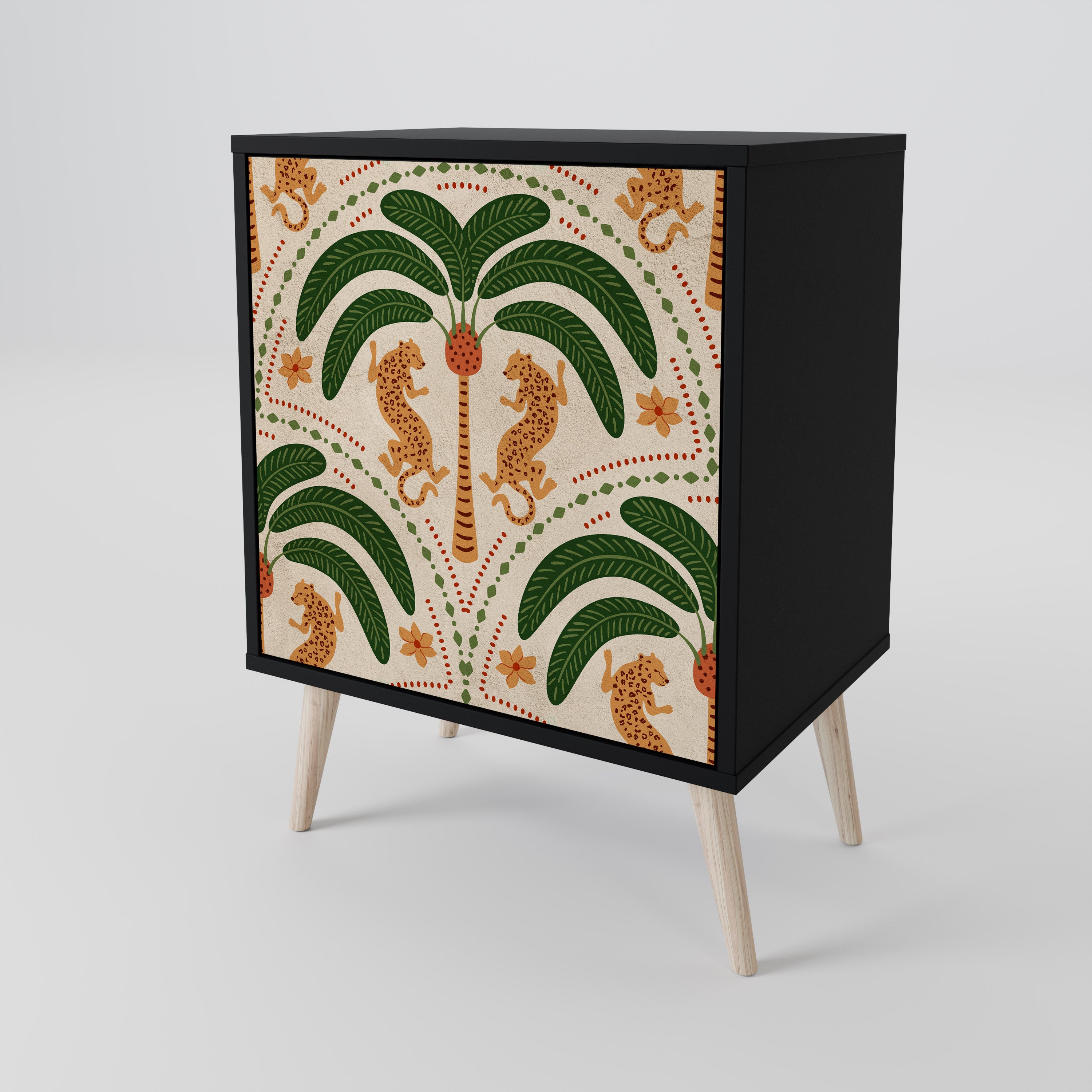 DANCING PREDATORS Komoda 1-drzwiowa korpus Czarny