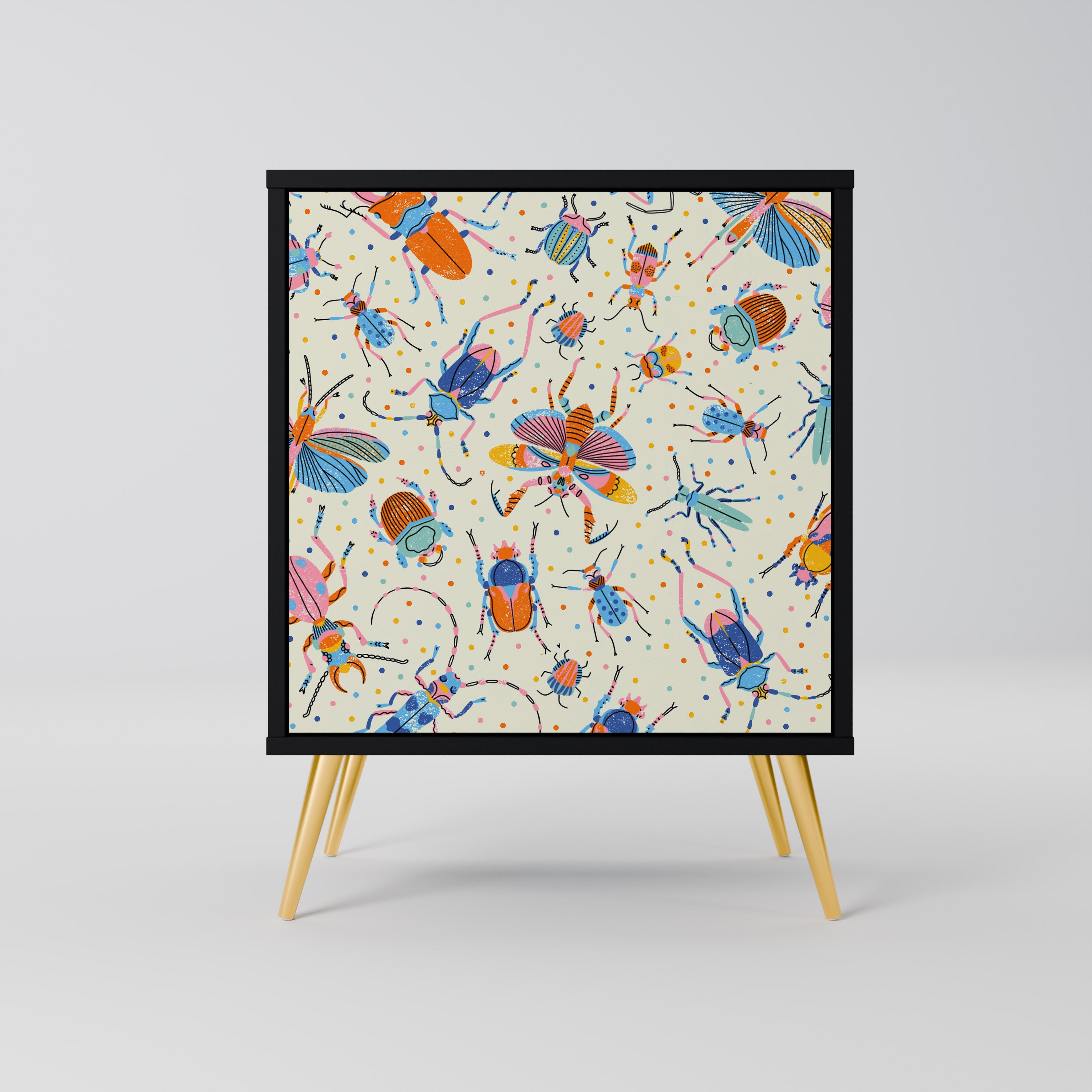 COLORFUL INSECTS Komoda 1-drzwiowa korpus Czarny