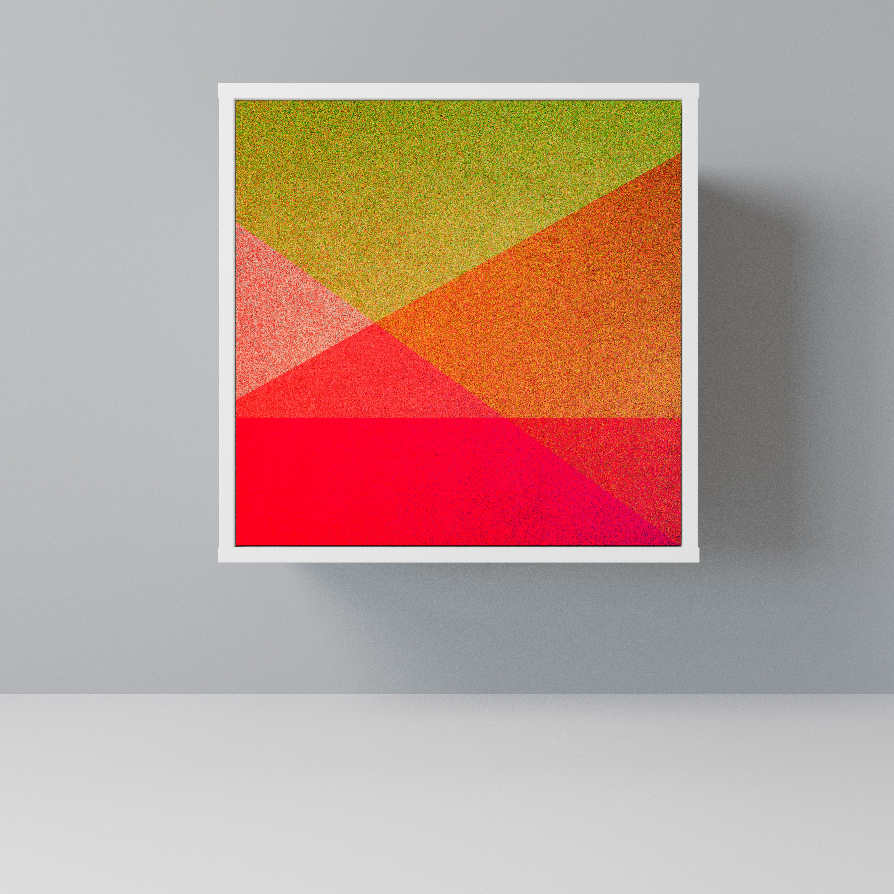 VIVID GEOMETRY Komoda 1-drzwiowa korpus Biały