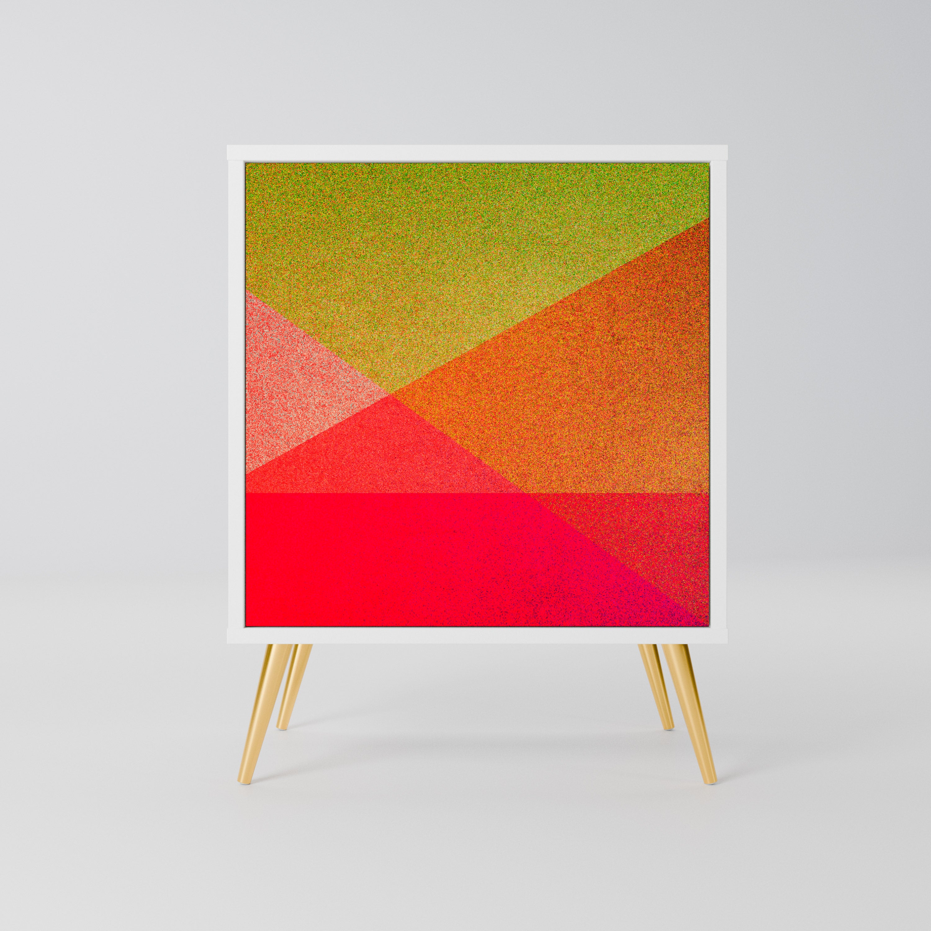 VIVID GEOMETRY Komoda 1-drzwiowa korpus Biały