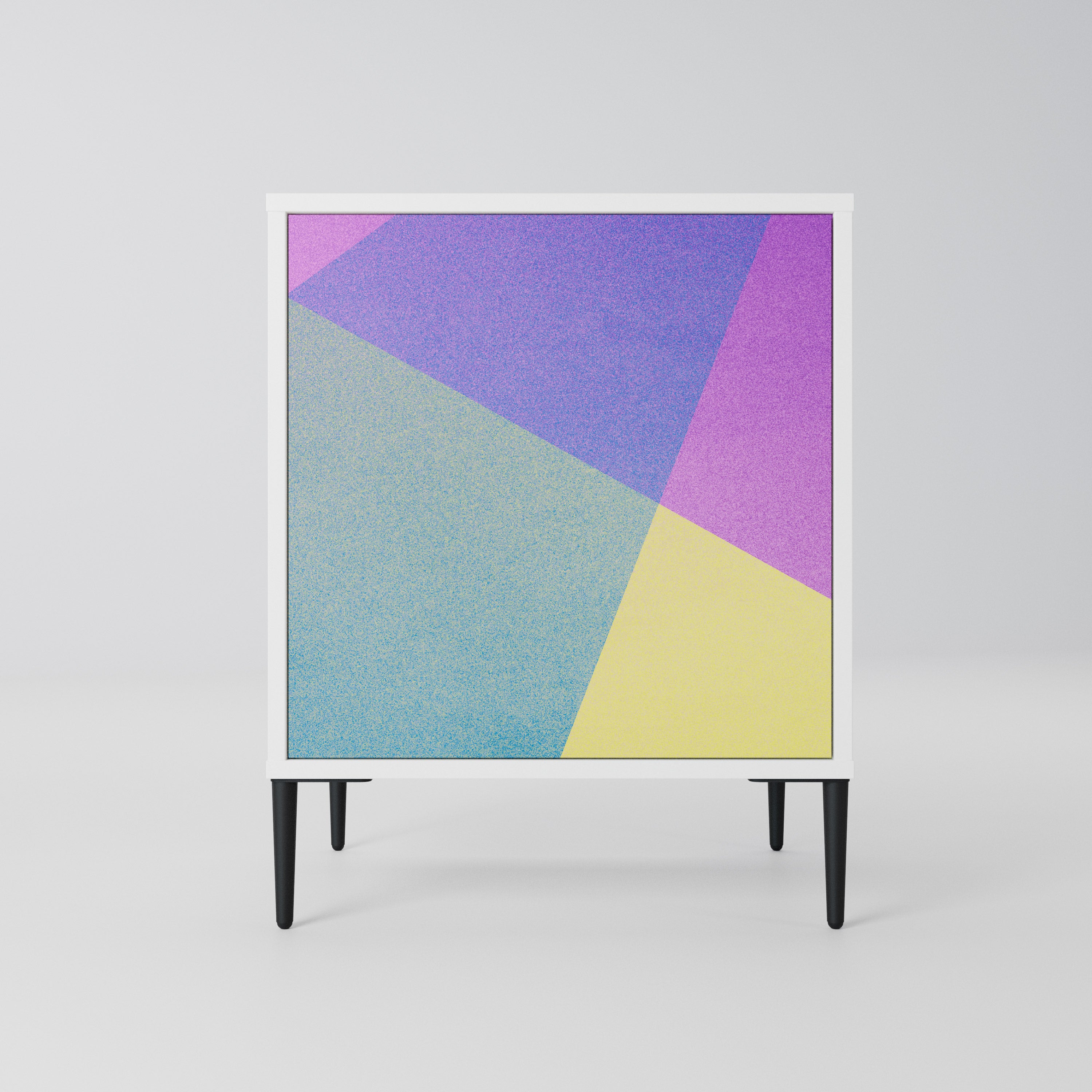 BRIGHT GEOMETRY Komoda 1-drzwiowa korpus Biały