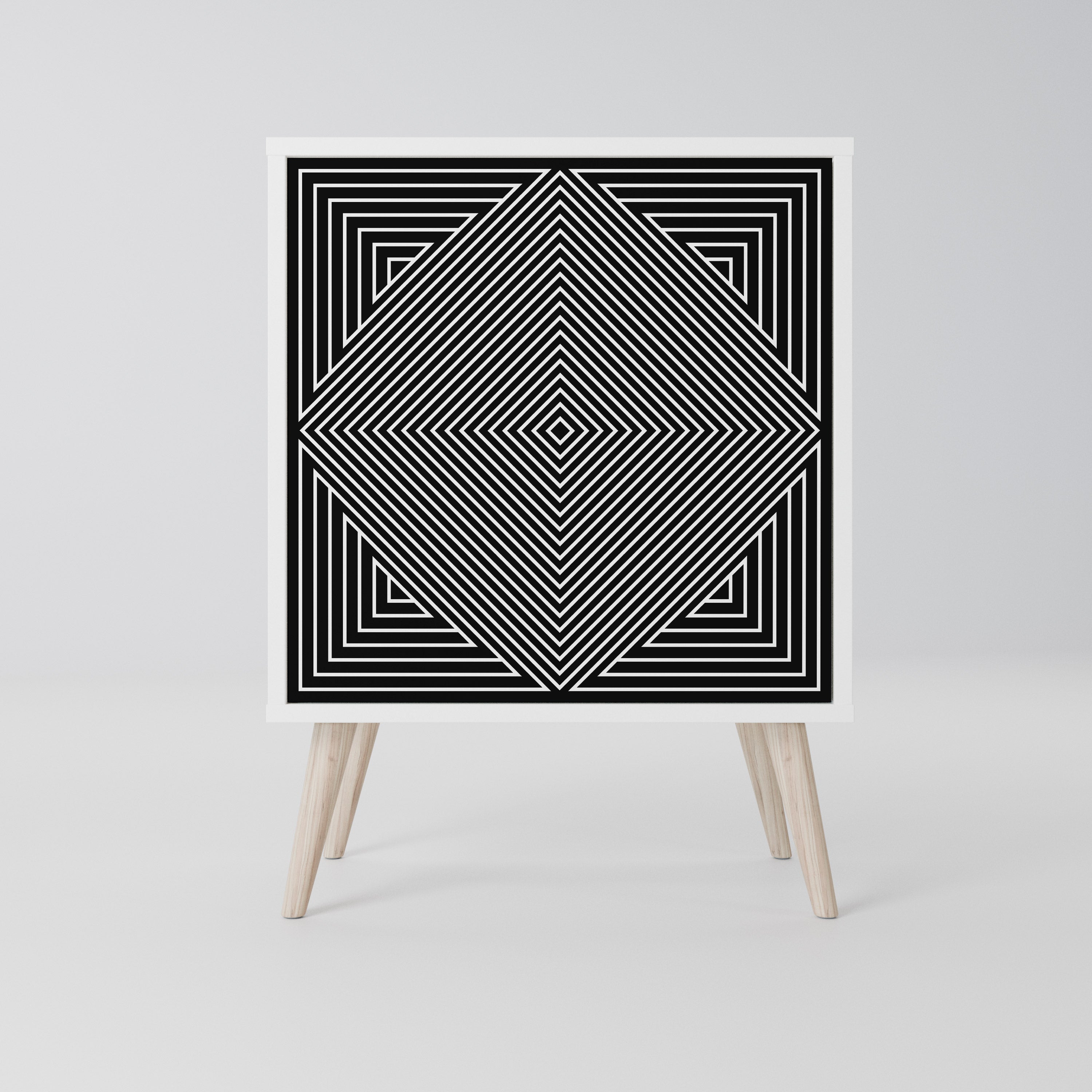POLYGON ILLUSION Komoda 1-drzwiowa korpus Biały