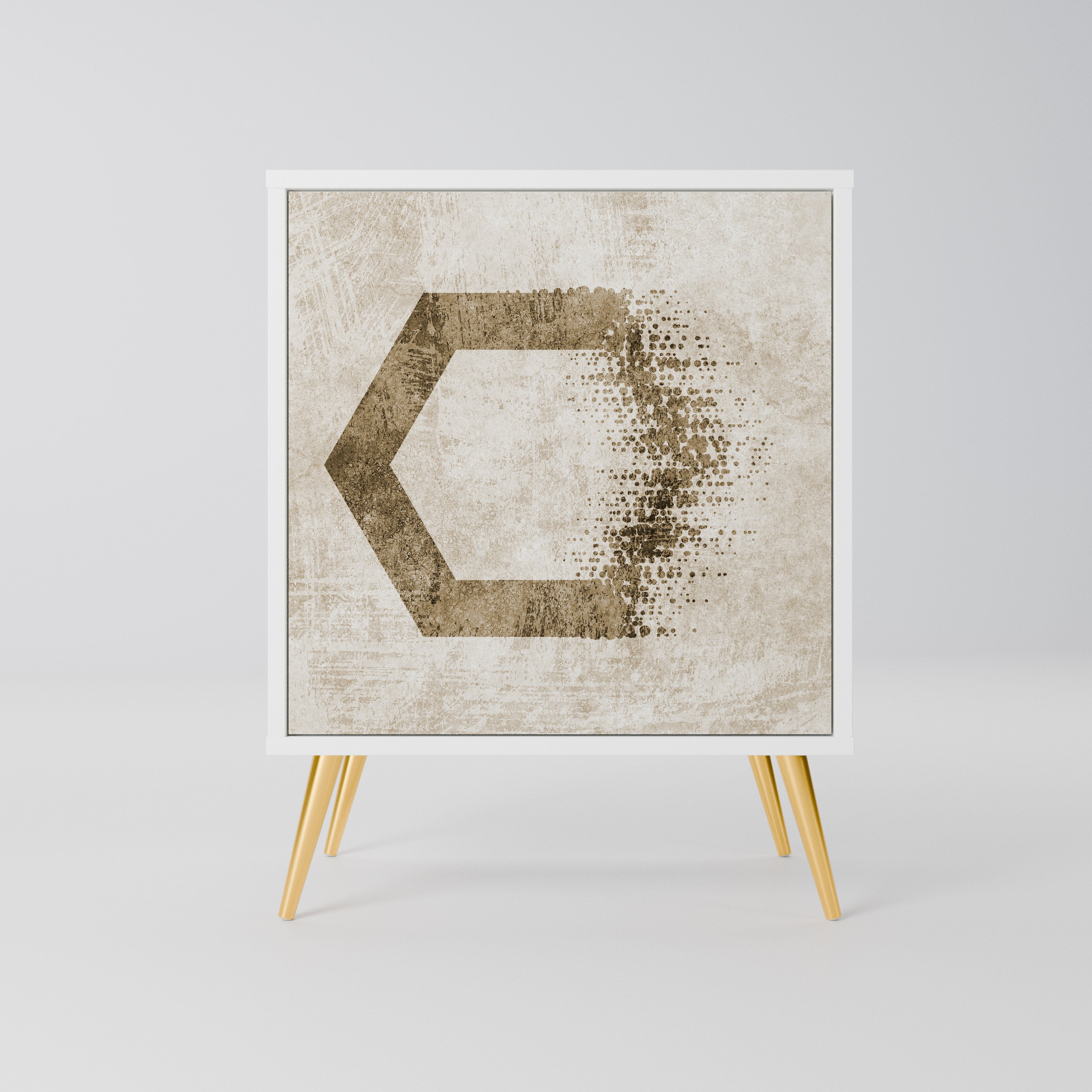 HEXAGONAL SHAPES Komoda 1-drzwiowa korpus Biały