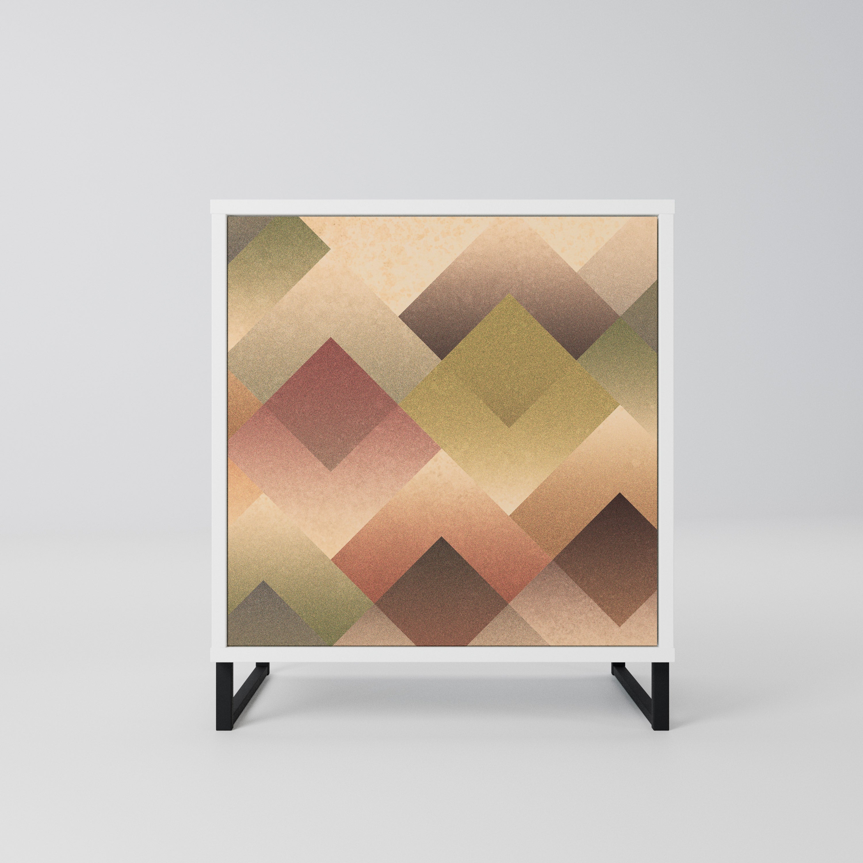 GEOMETRIC FUSION Komoda 1-drzwiowa korpus Biały