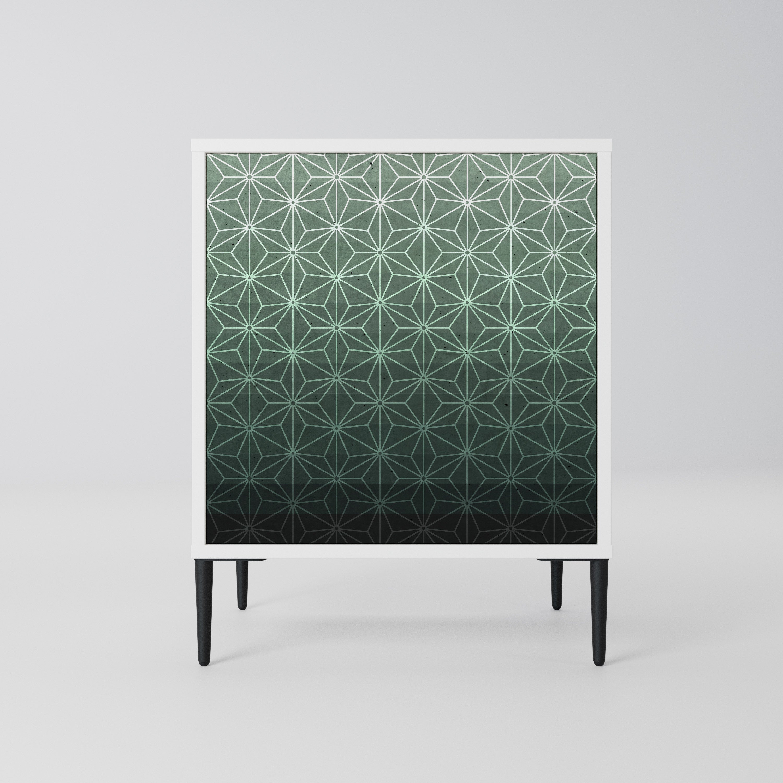 ORNAMENTAL GLIMMER Komoda 1-drzwiowa korpus Biały