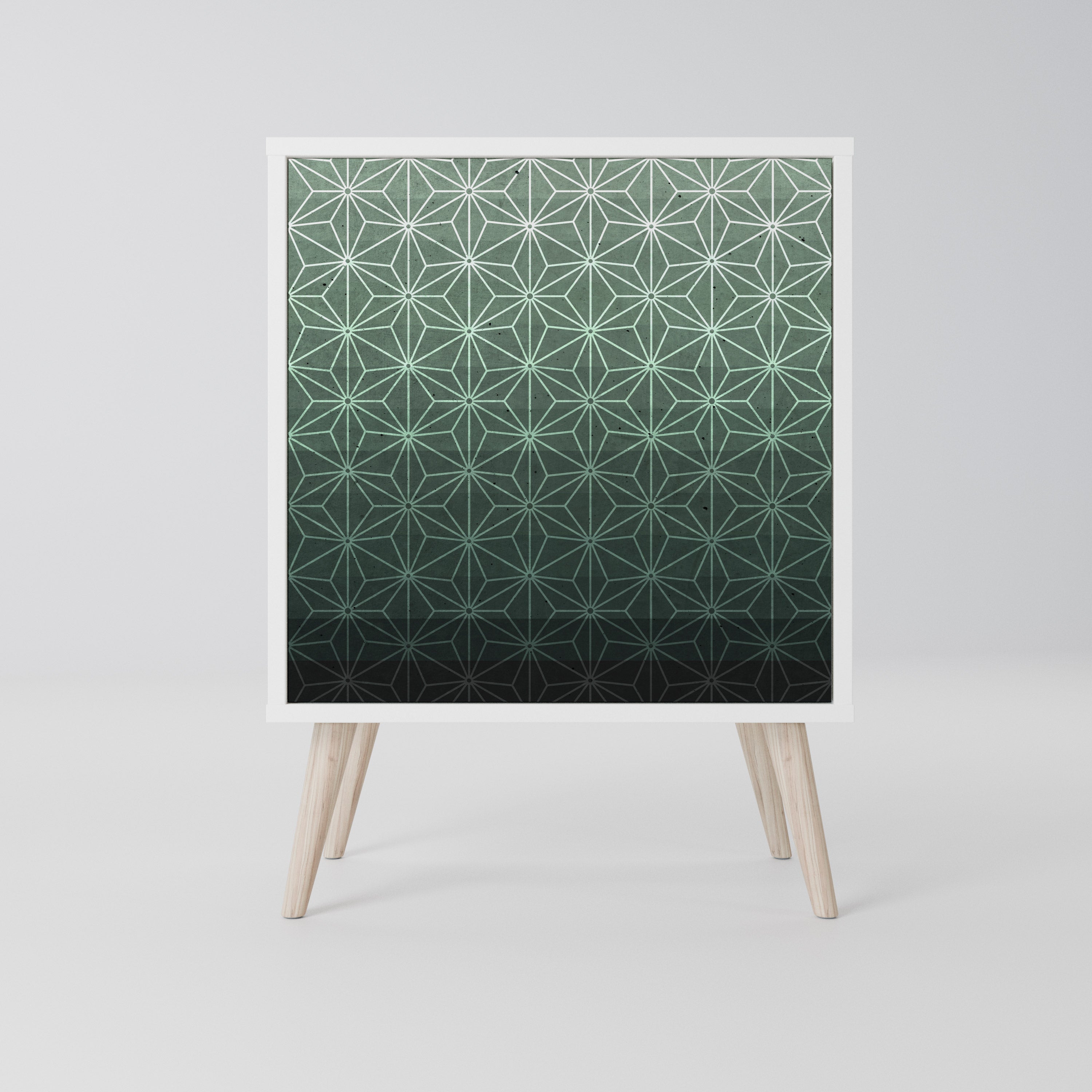 ORNAMENTAL GLIMMER Komoda 1-drzwiowa korpus Biały