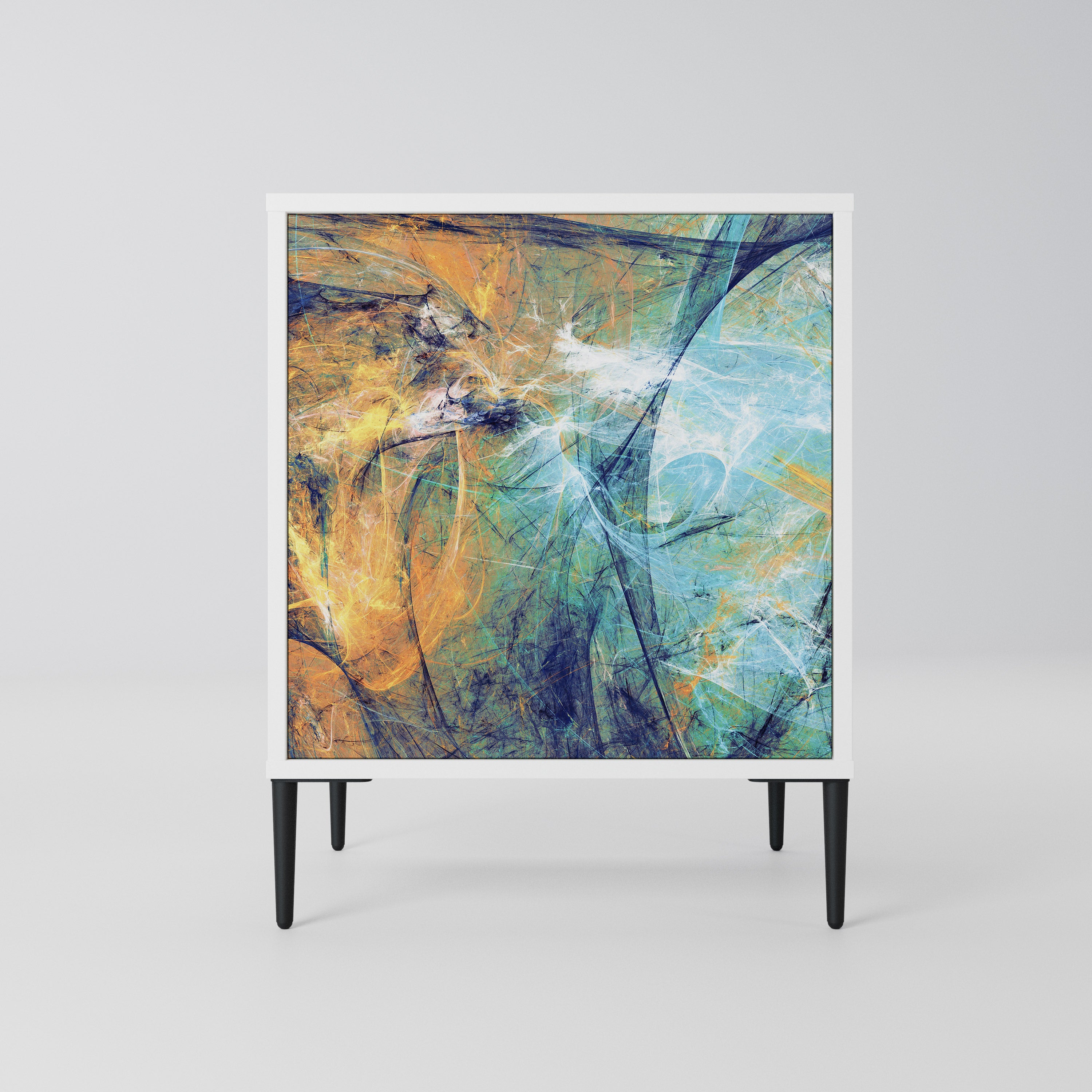 ABSTRACT THOUGHTS Komoda 1-drzwiowa korpus Biały