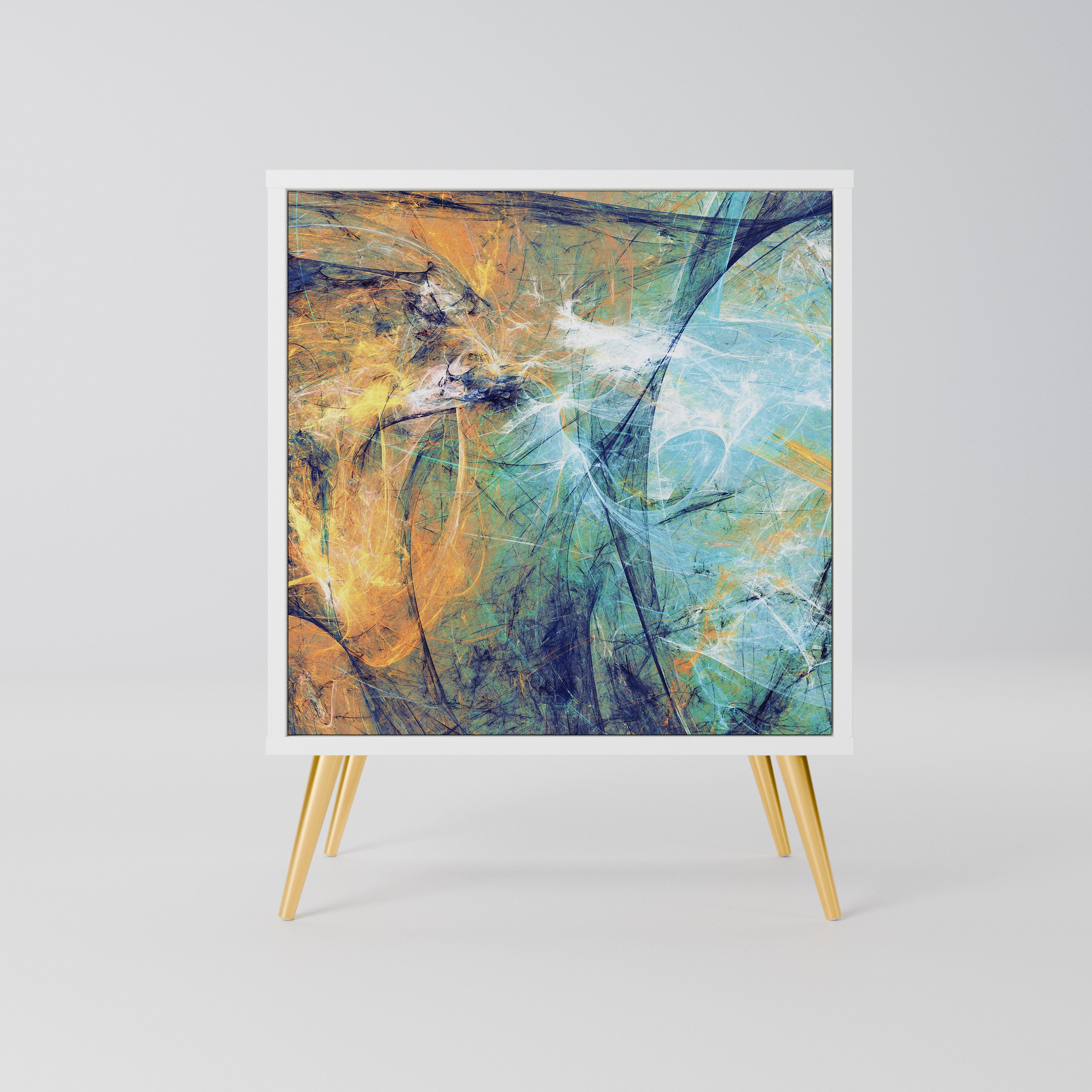 ABSTRACT THOUGHTS Komoda 1-drzwiowa korpus Biały