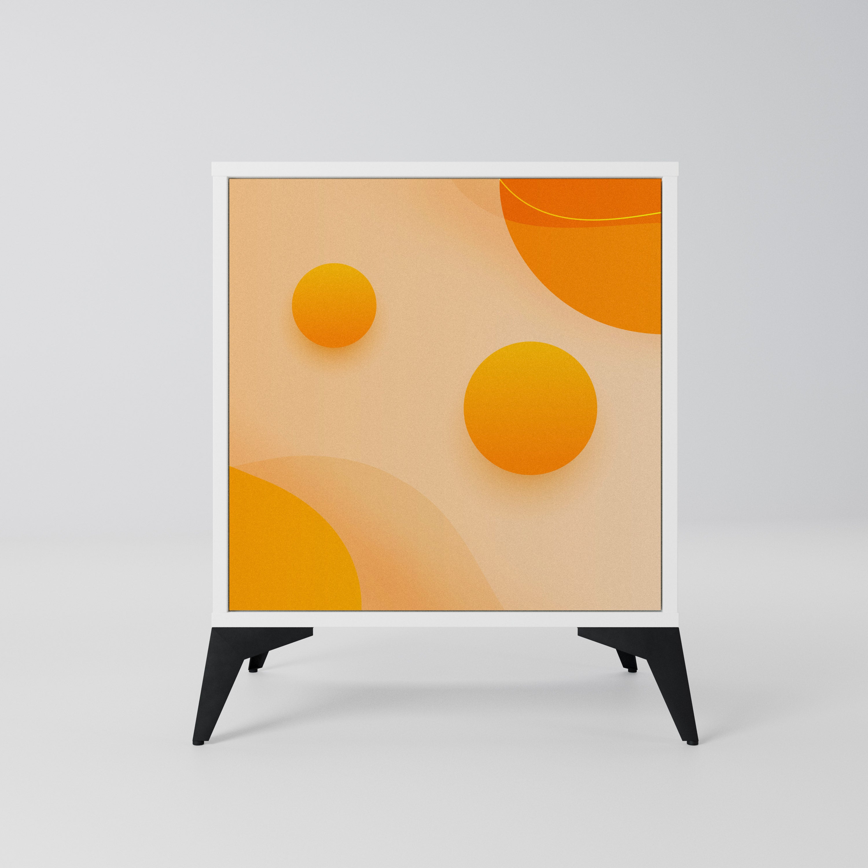 ORANGE ARRANGEMENT Komoda 1-drzwiowa korpus Biały
