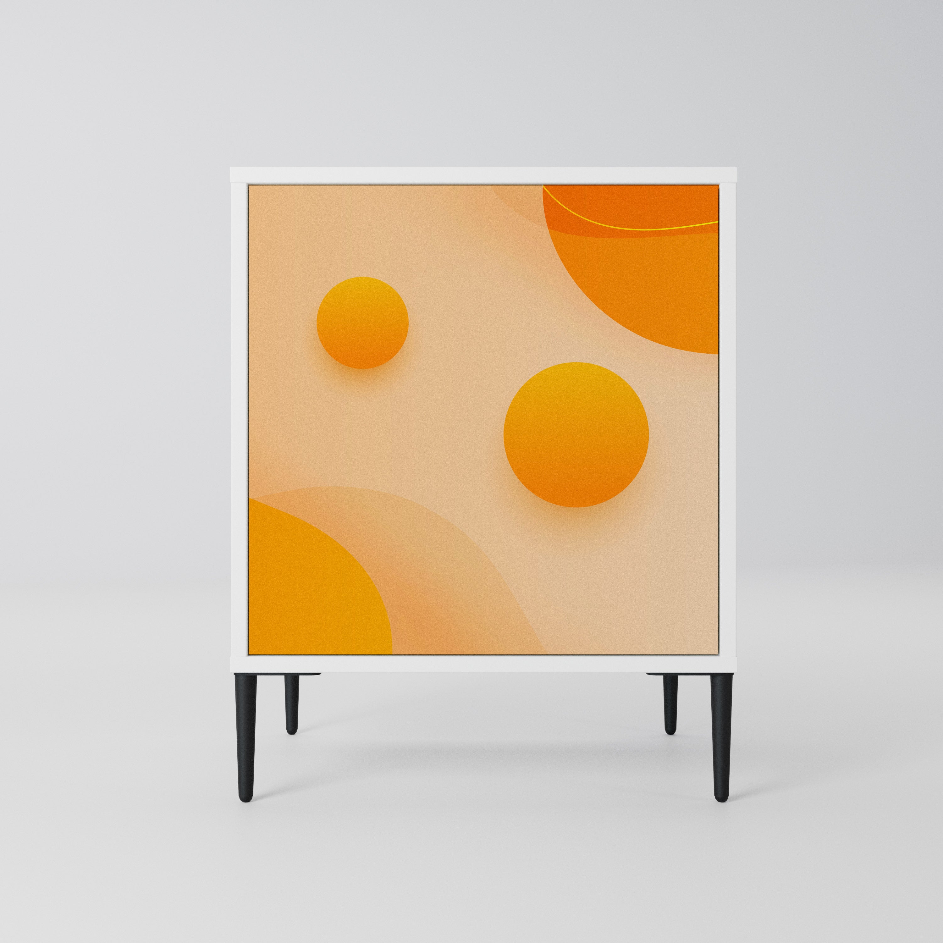 ORANGE ARRANGEMENT Komoda 1-drzwiowa korpus Biały