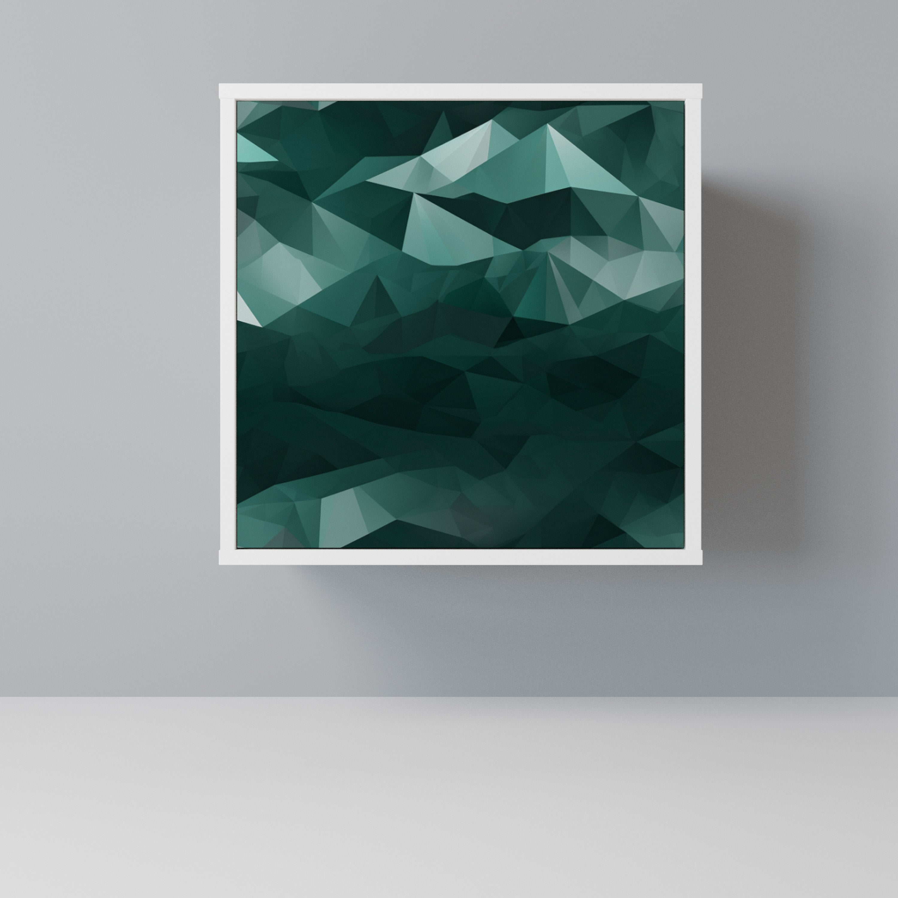 POLYGONAL FLOATING Komoda 1-drzwiowa korpus Biały