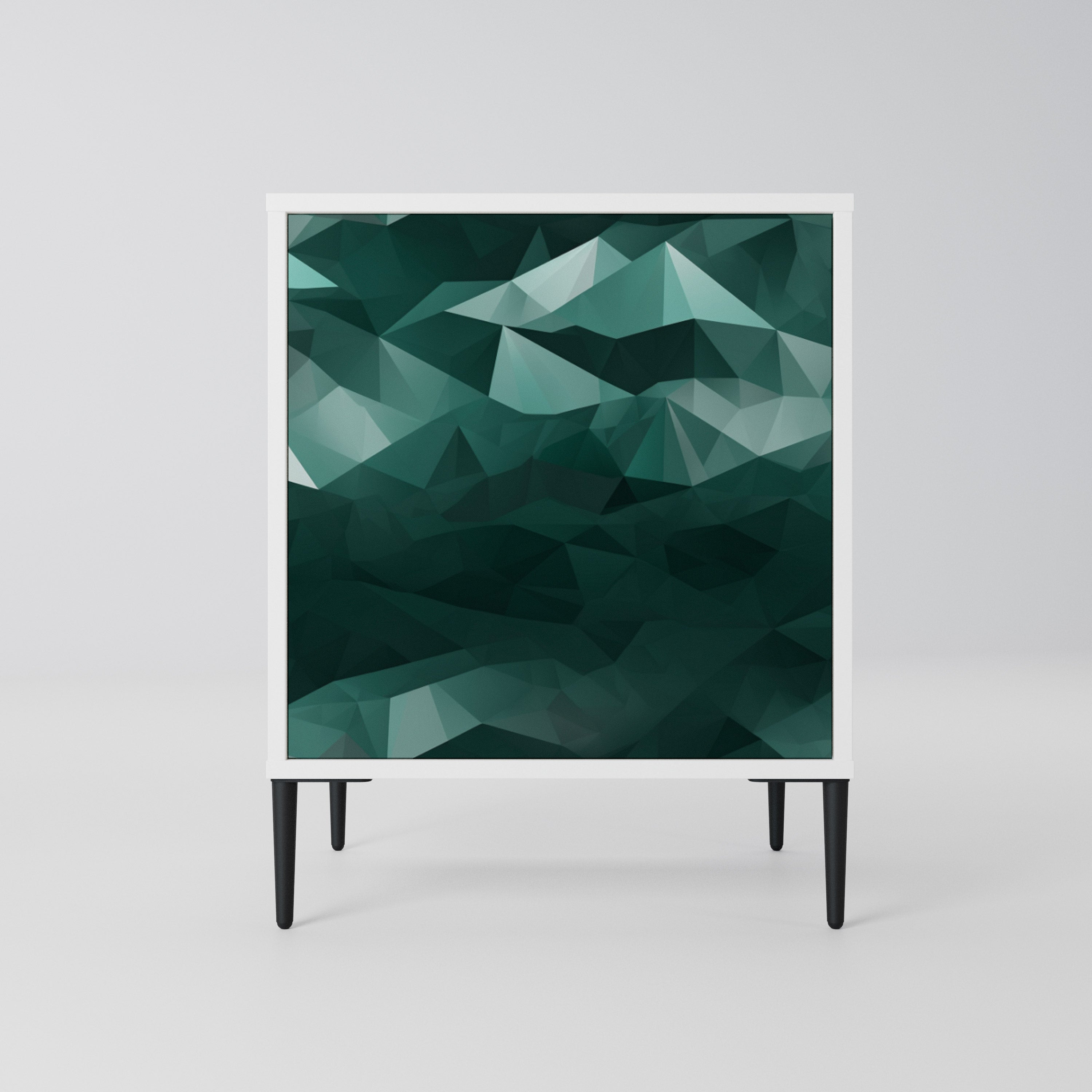 POLYGONAL FLOATING Komoda 1-drzwiowa korpus Biały