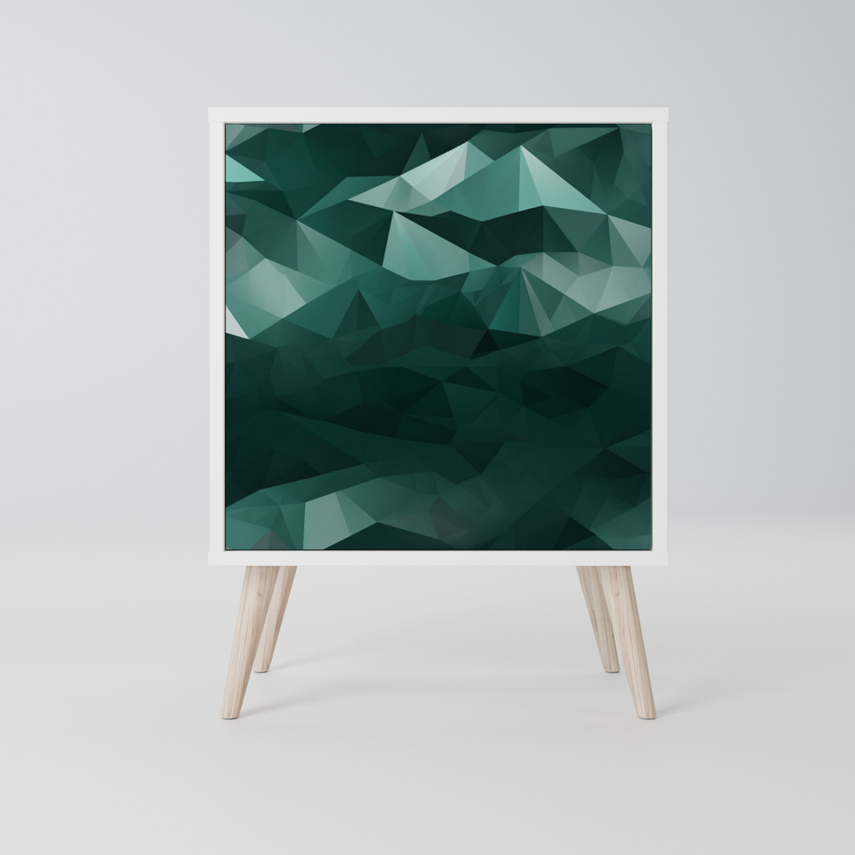 POLYGONAL FLOATING Komoda 1-drzwiowa korpus Biały