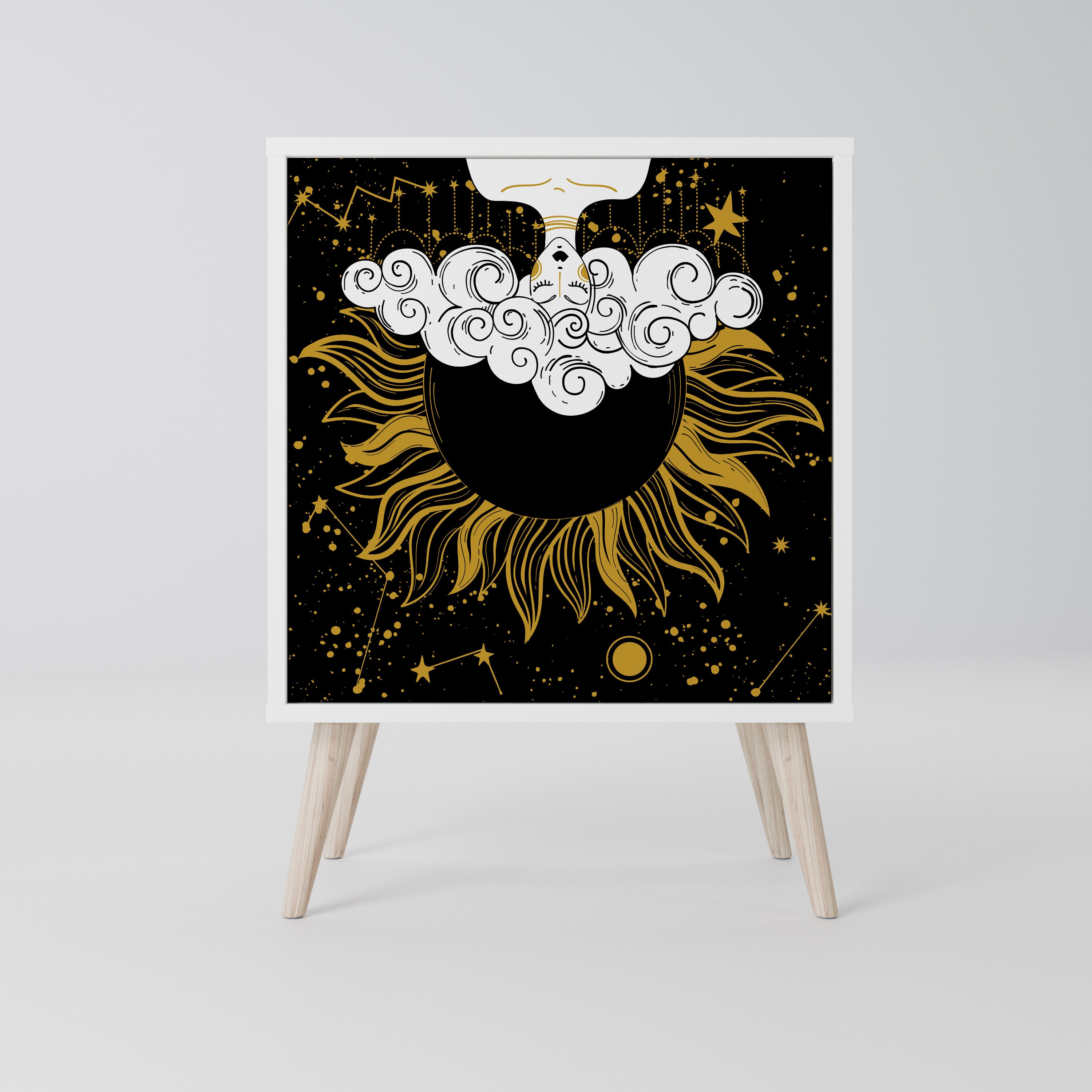 STELLAR CONSTELLATIONS Komoda 1-drzwiowa korpus Biały