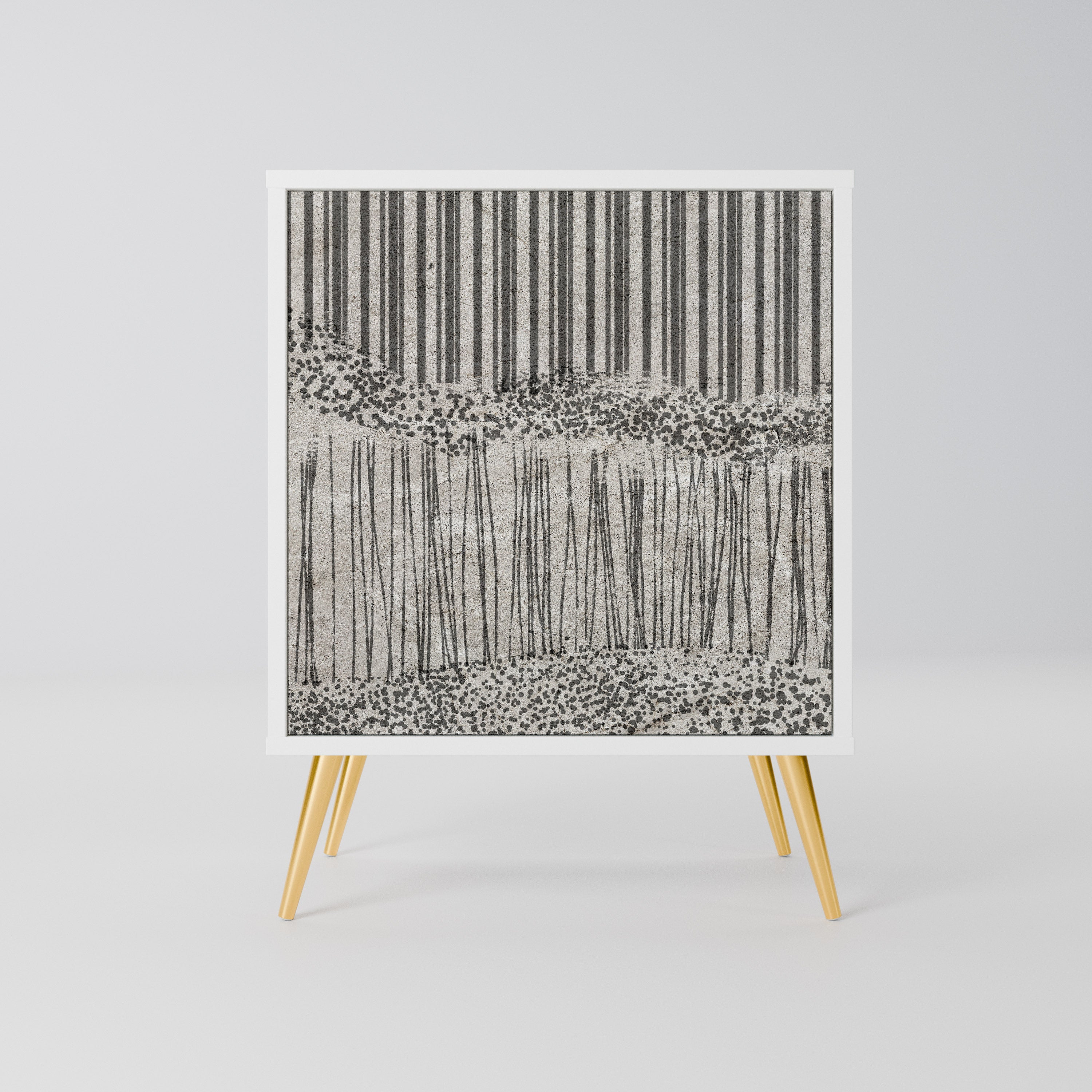 GRAIN LINES Komoda 1-drzwiowa korpus Biały