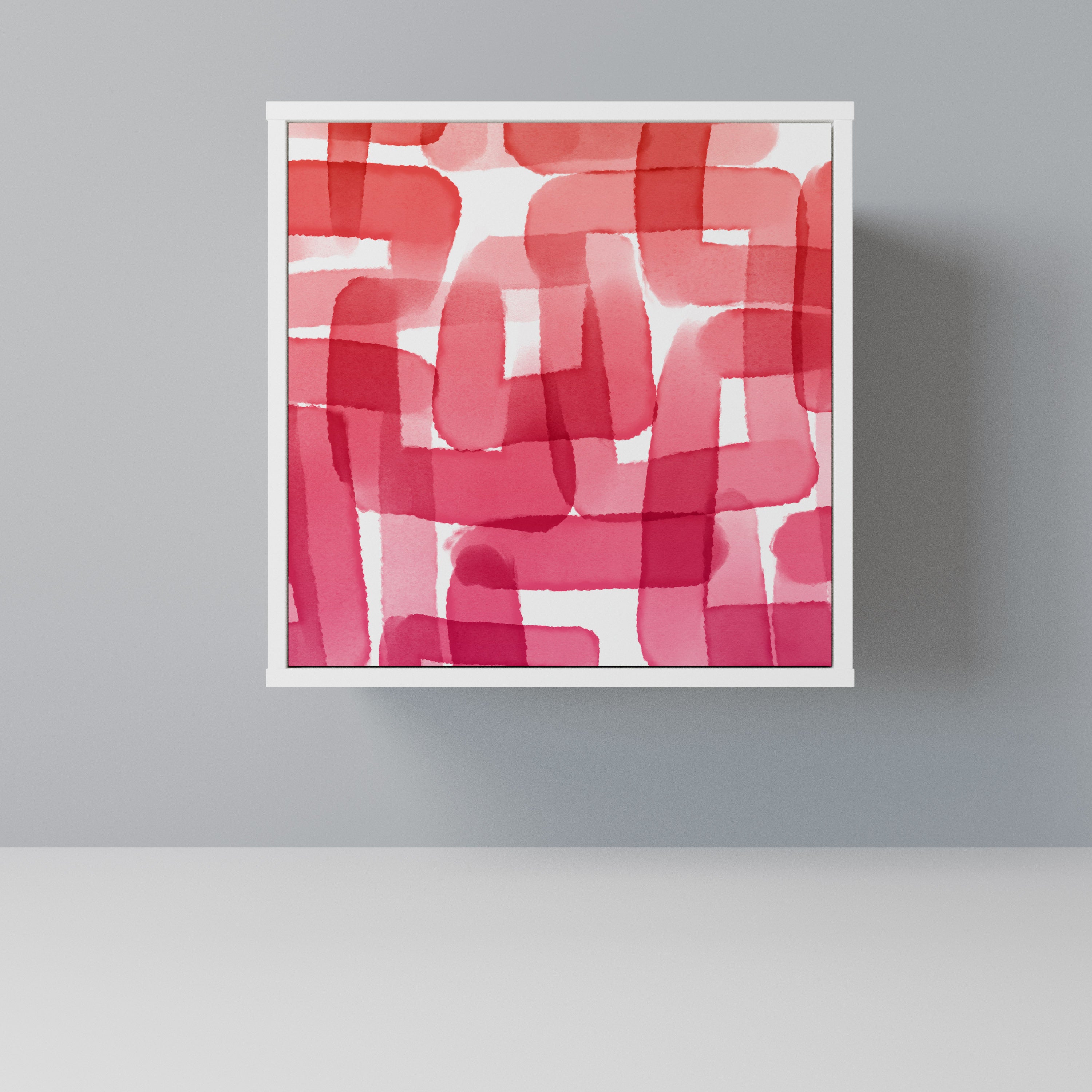 KALEIDOSCOPIC CUBISM Komoda 1-drzwiowa korpus Biały