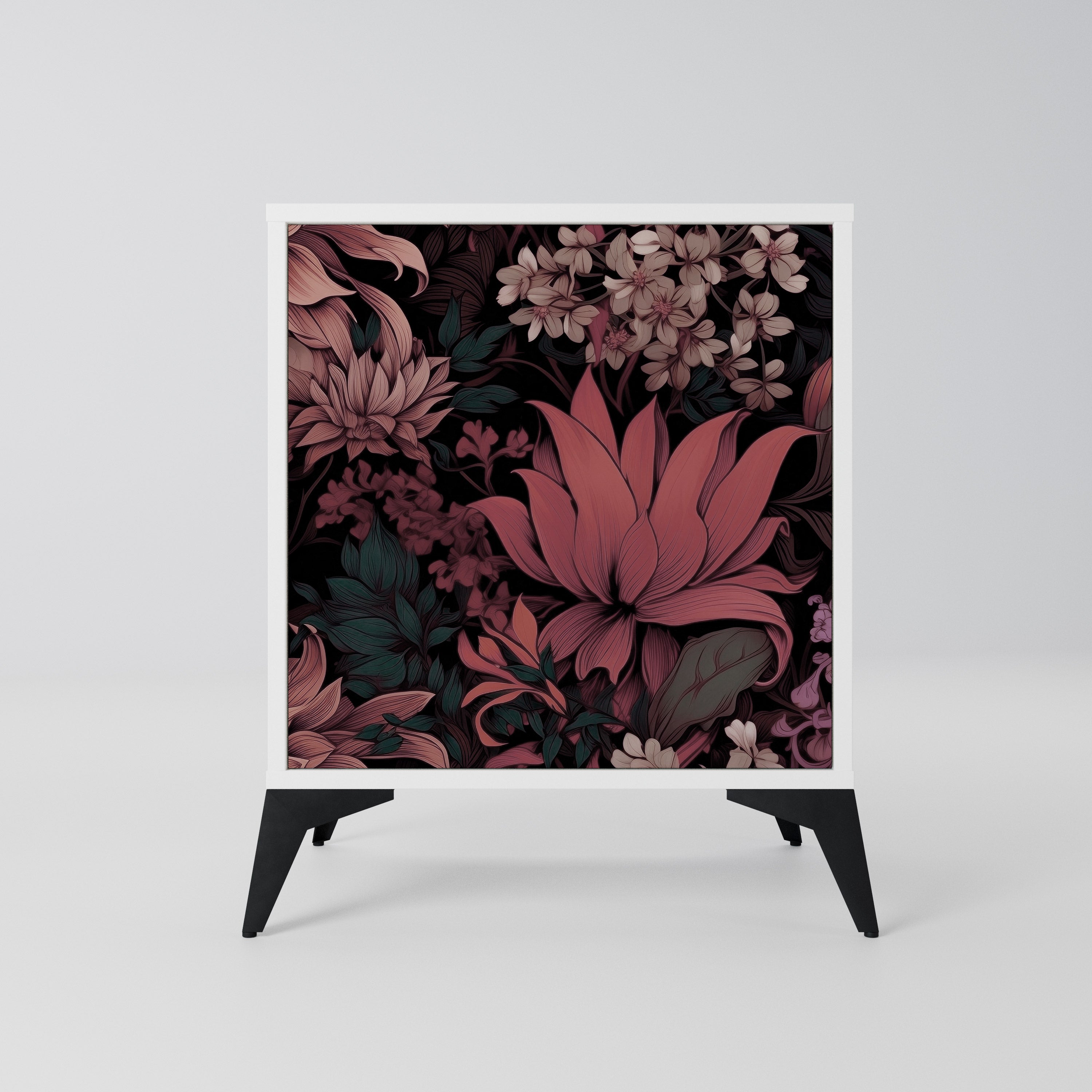 FLORAL WHISPER Komoda 1-drzwiowa korpus Biały