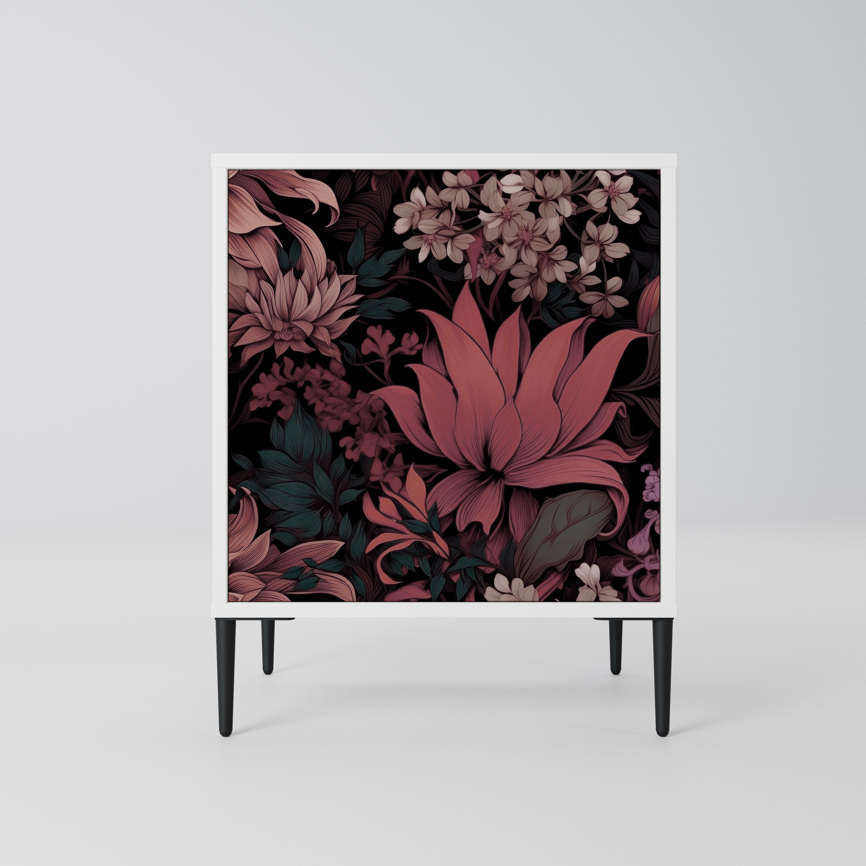 FLORAL WHISPER Komoda 1-drzwiowa korpus Biały