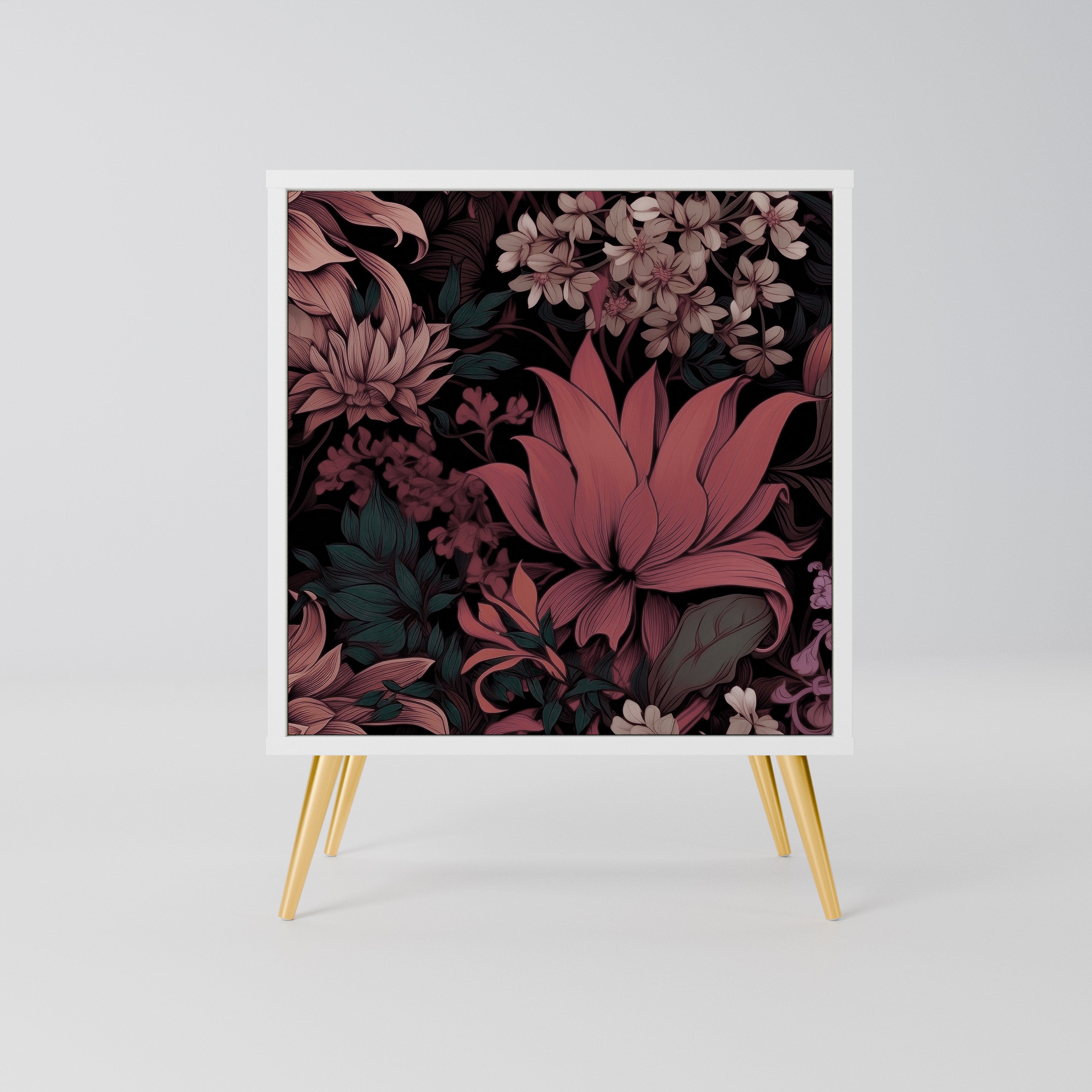 FLORAL WHISPER Komoda 1-drzwiowa korpus Biały