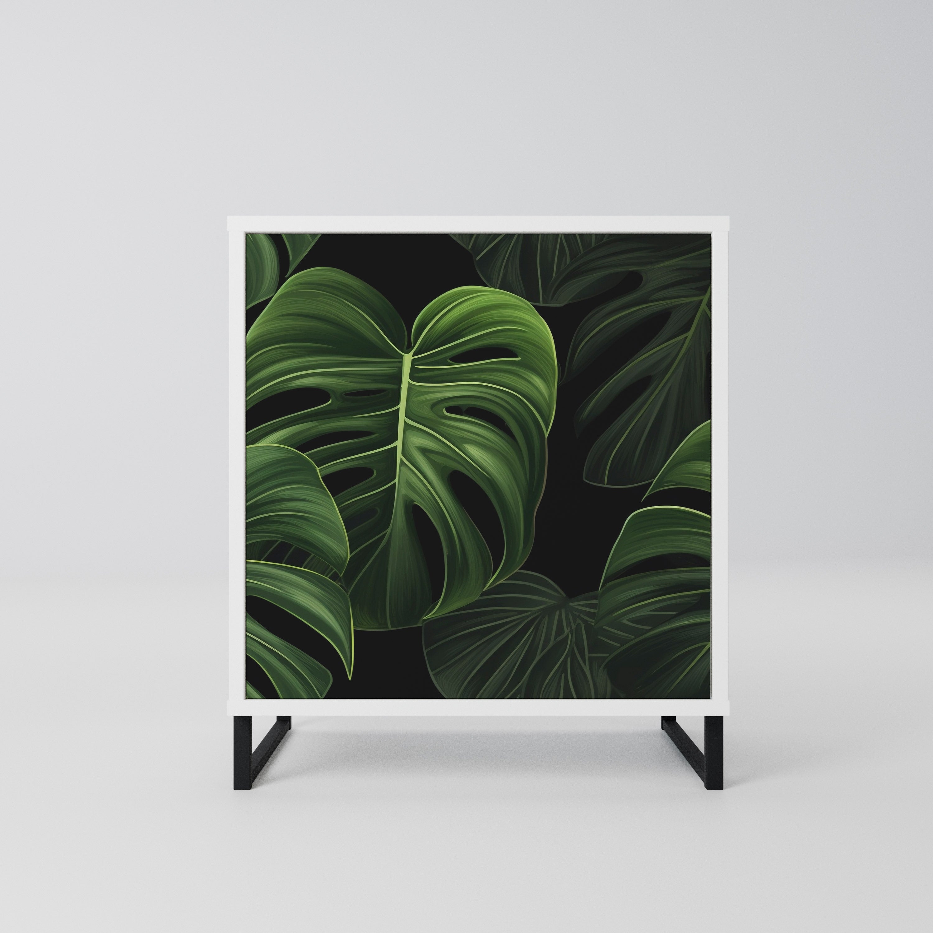 INFINITE MONSTERA Komoda 1-drzwiowa korpus Biały