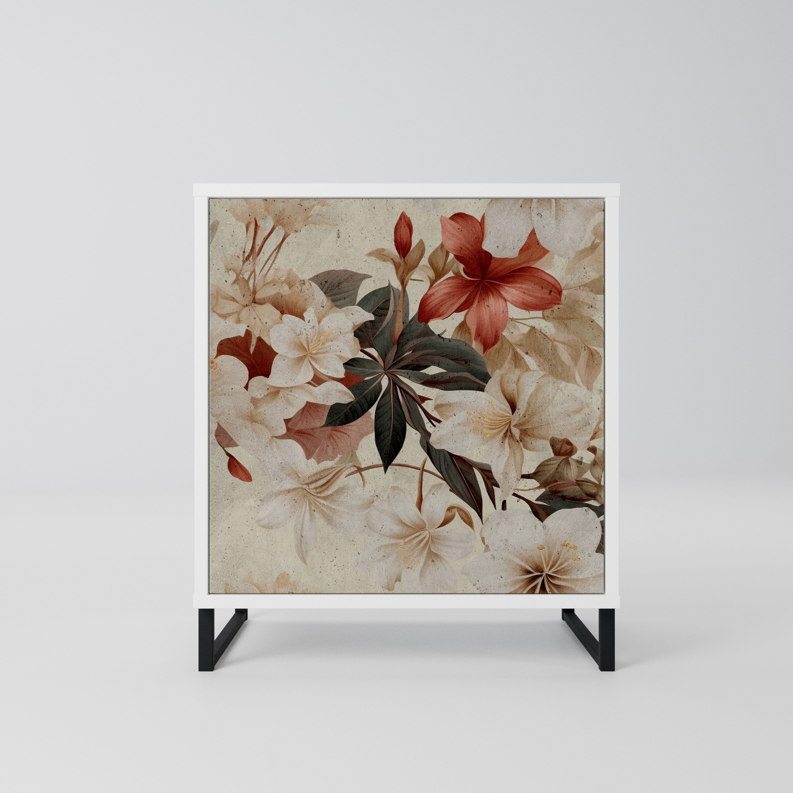 PETAL HARMONY Komoda 1-drzwiowa korpus Biały