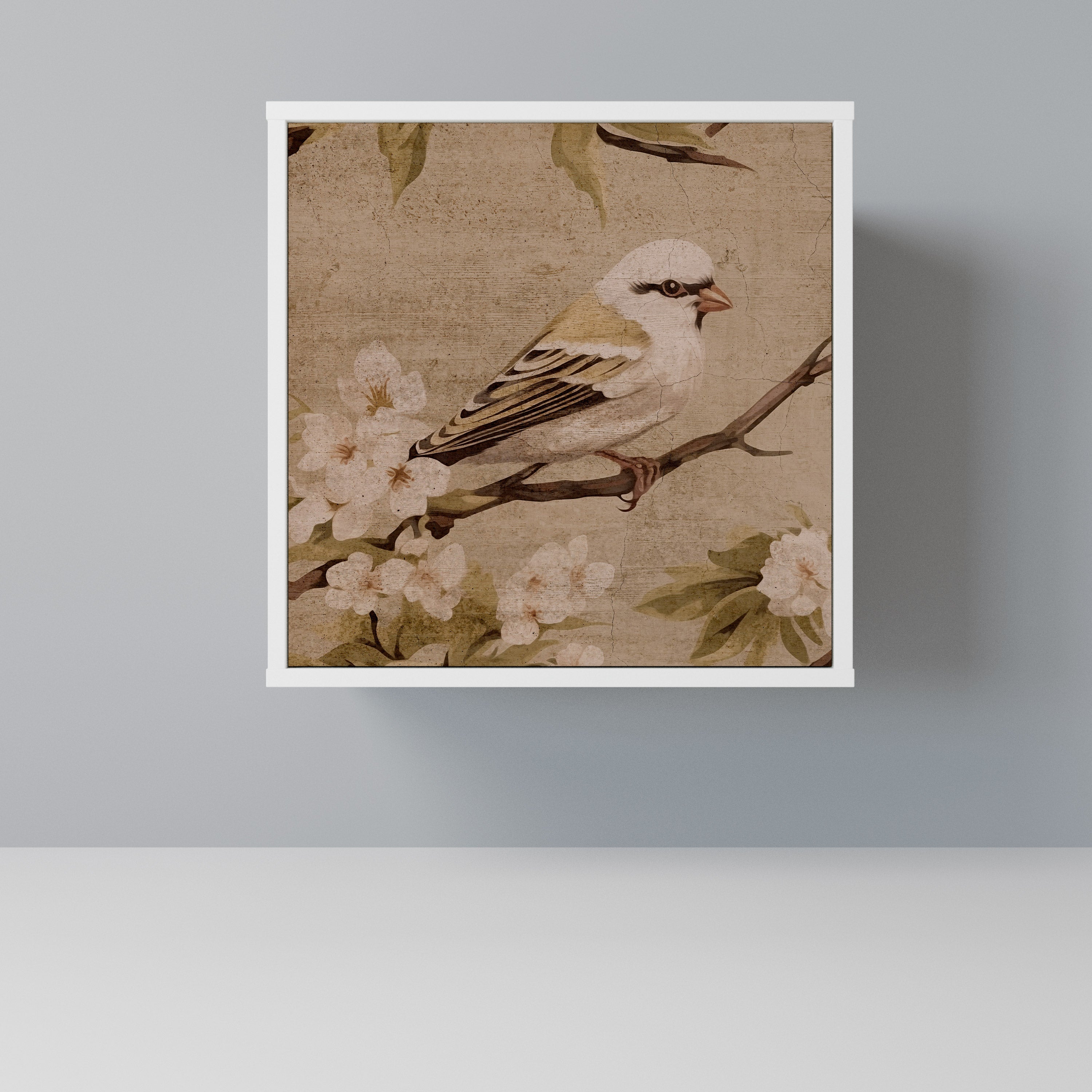 PETAL DISTINGUISH Komoda 1-drzwiowa korpus Biały
