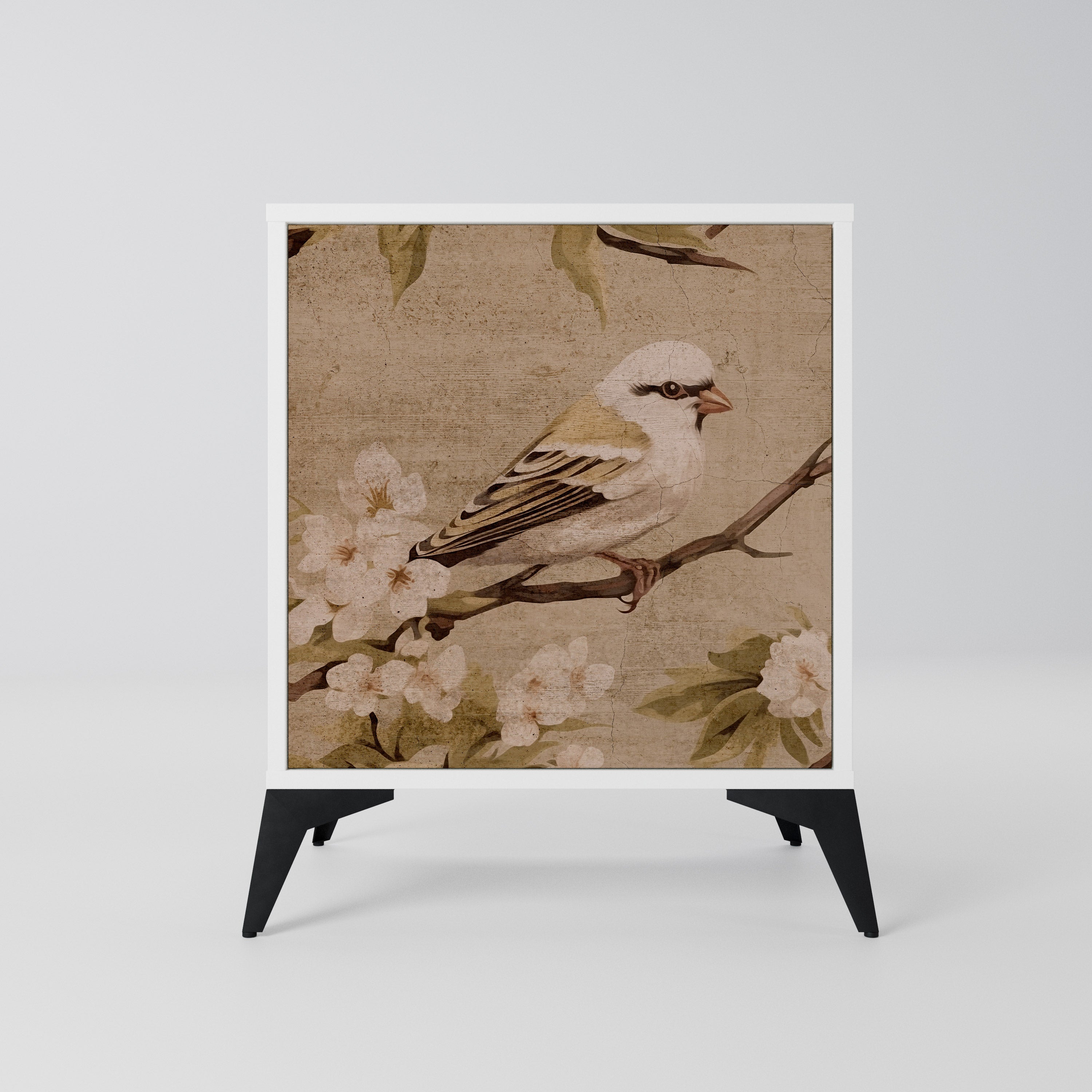 PETAL DISTINGUISH Komoda 1-drzwiowa korpus Biały