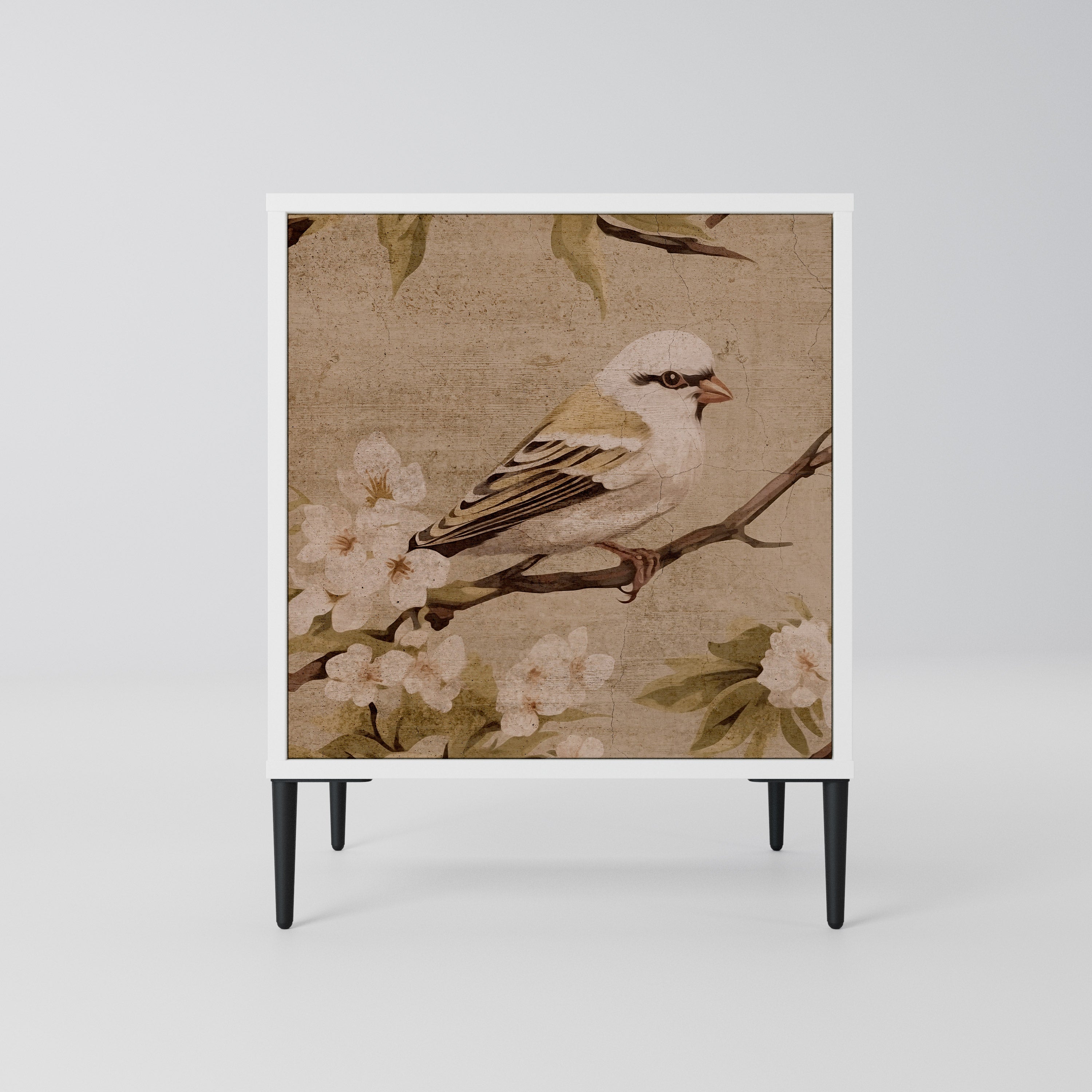 PETAL DISTINGUISH Komoda 1-drzwiowa korpus Biały