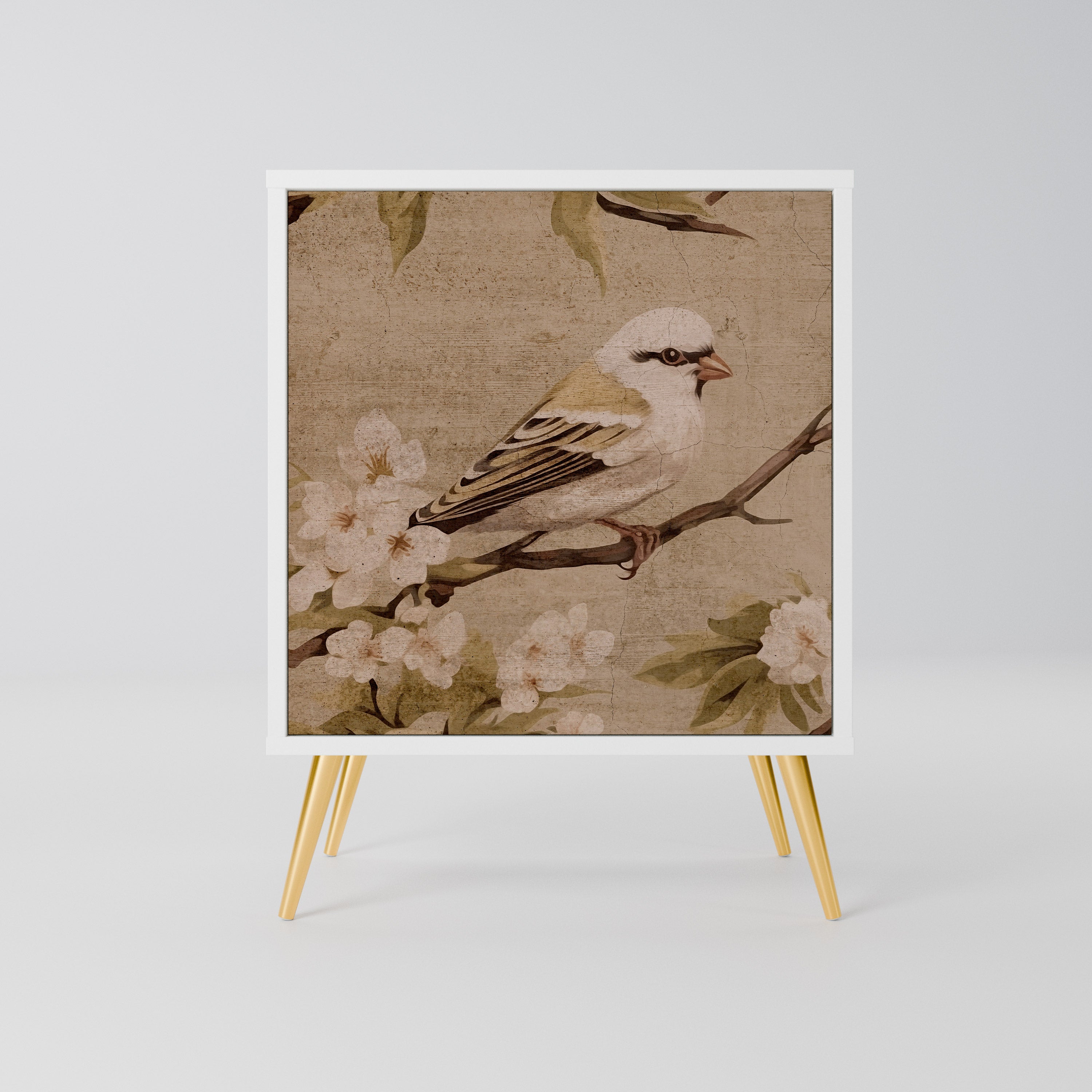 PETAL DISTINGUISH Komoda 1-drzwiowa korpus Biały