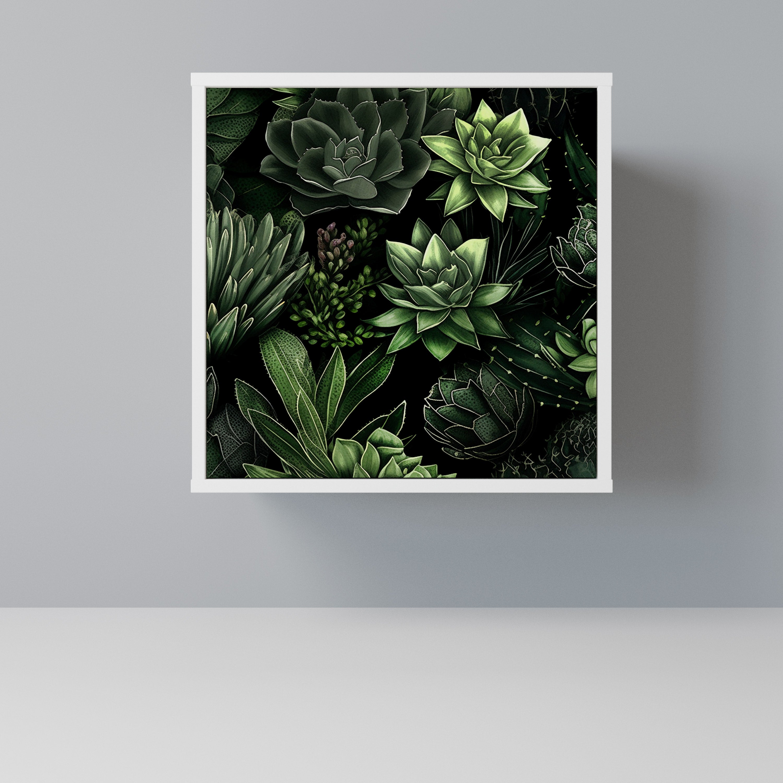 SUCCULENT JUNGLE Komoda 1-drzwiowa korpus Biały