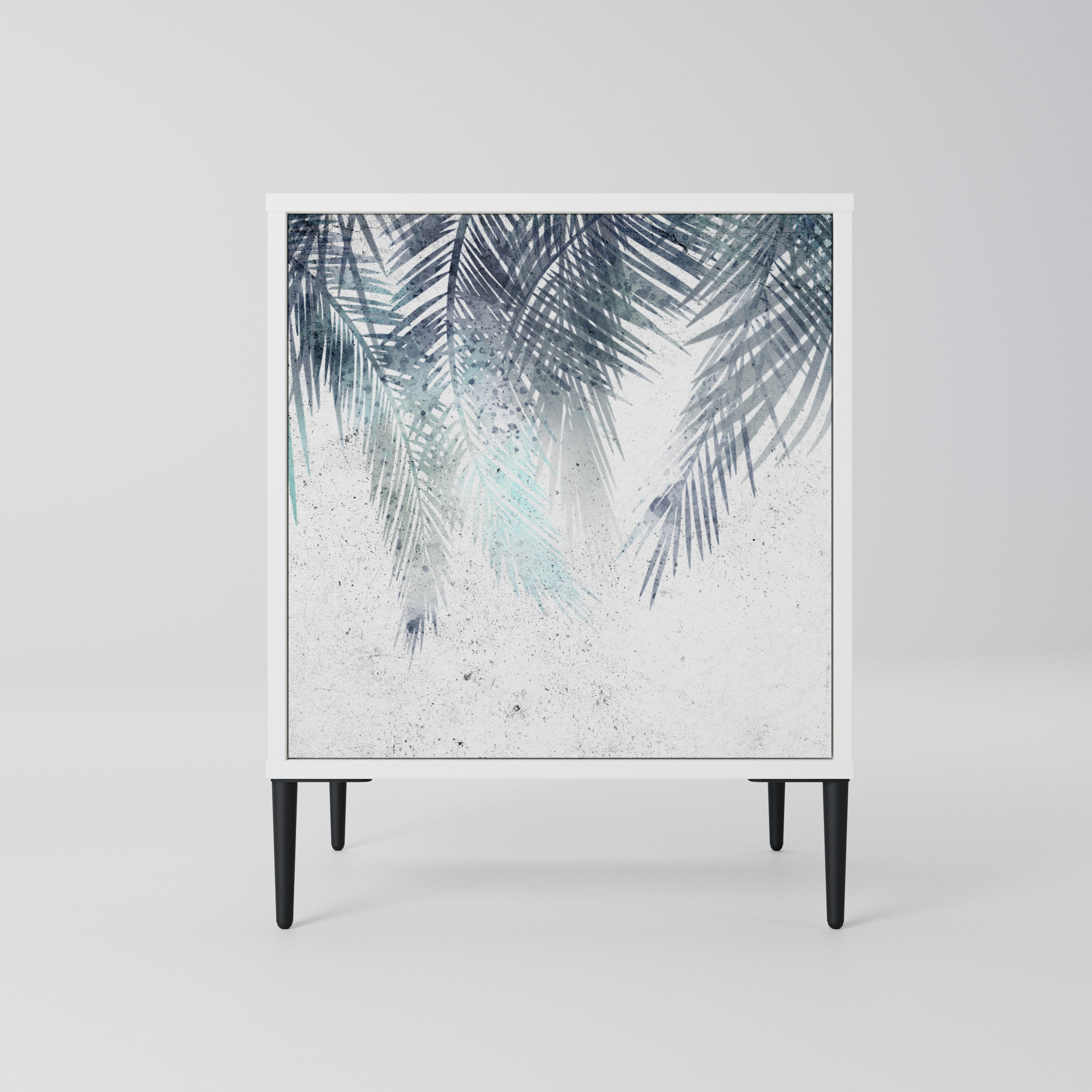 PALM VEIL Komoda 1-drzwiowa korpus Biały