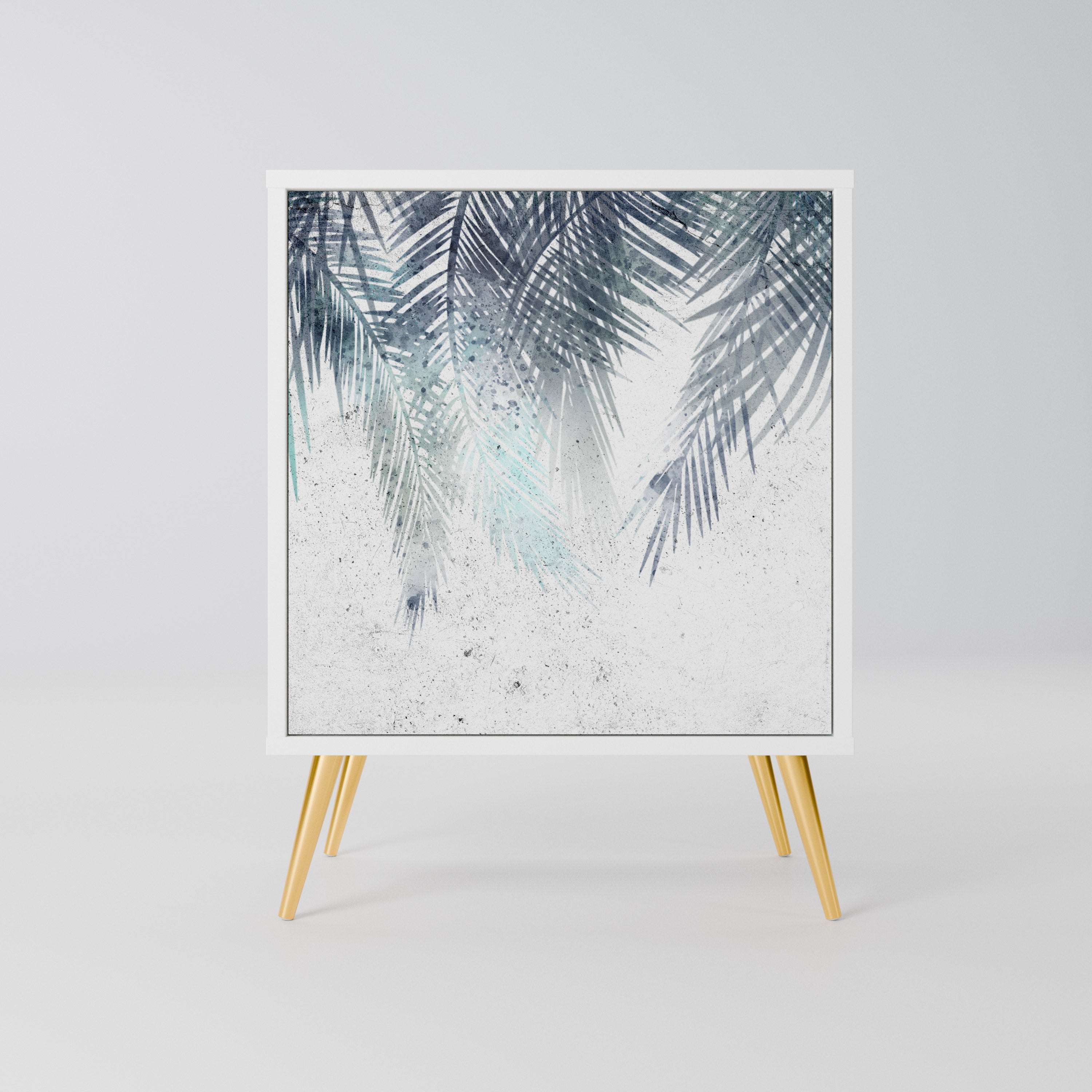 PALM VEIL Komoda 1-drzwiowa korpus Biały