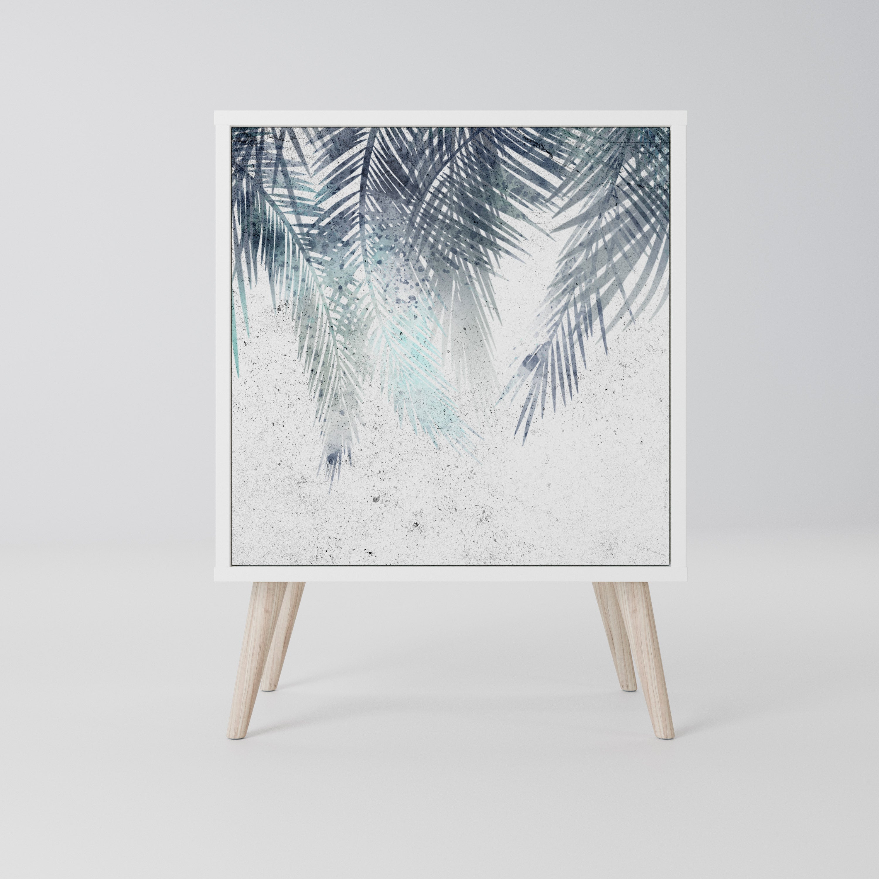 PALM VEIL Komoda 1-drzwiowa korpus Biały