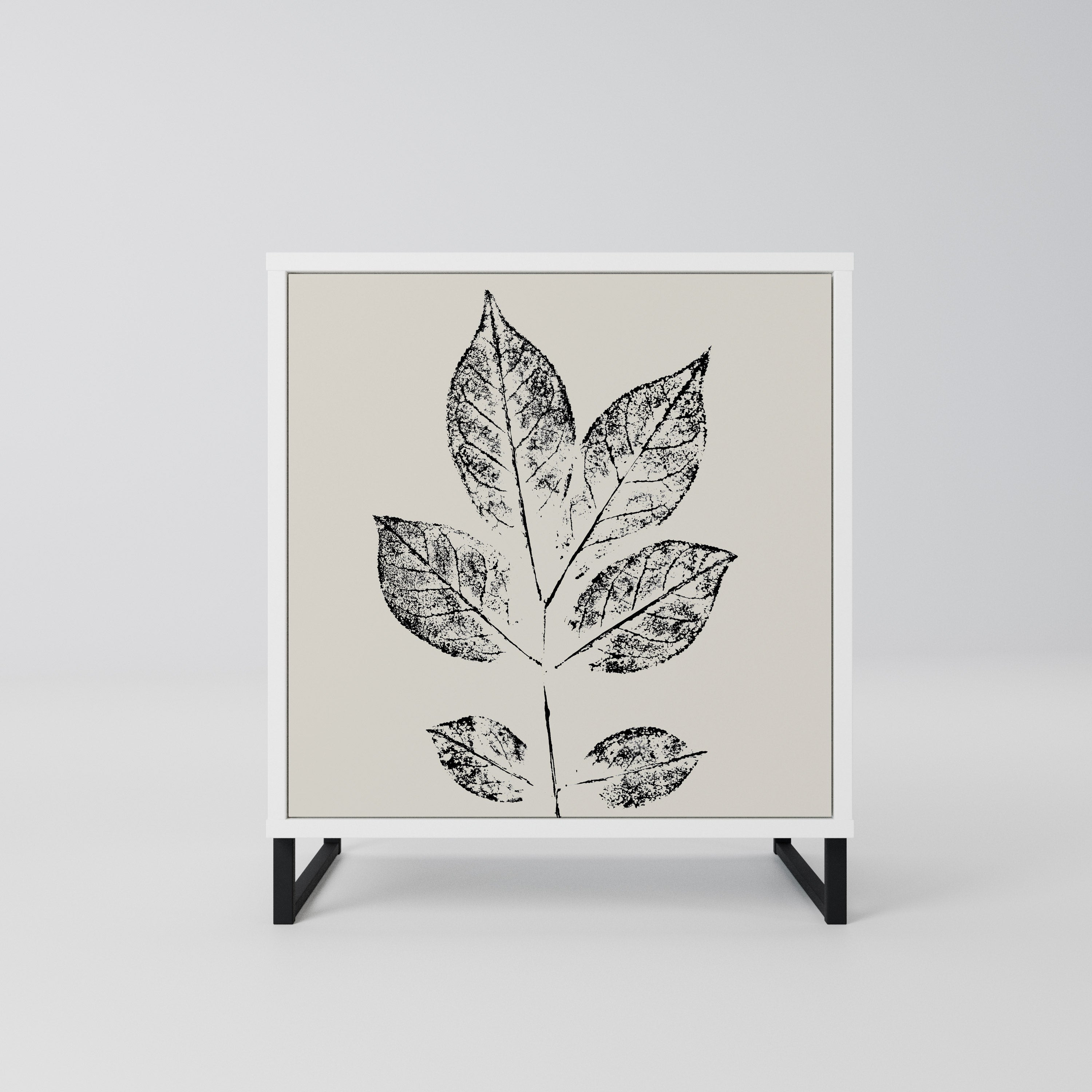 LEAFY STAMPS Komoda 1-drzwiowa korpus Biały