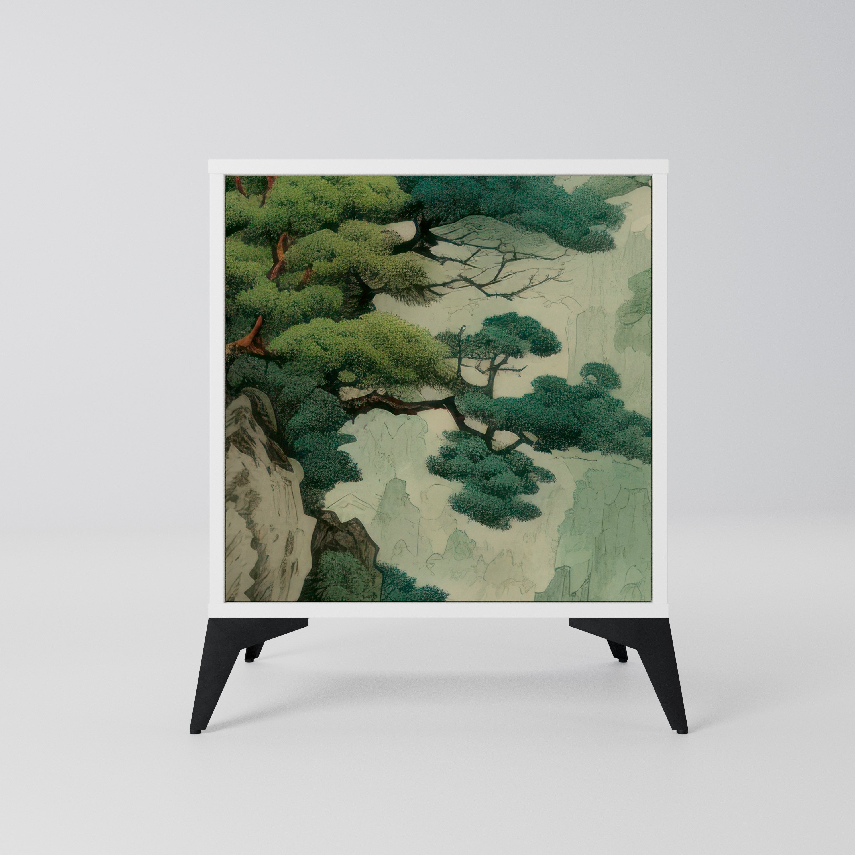 VERDURE ABYSS Komoda 1-drzwiowa korpus Biały