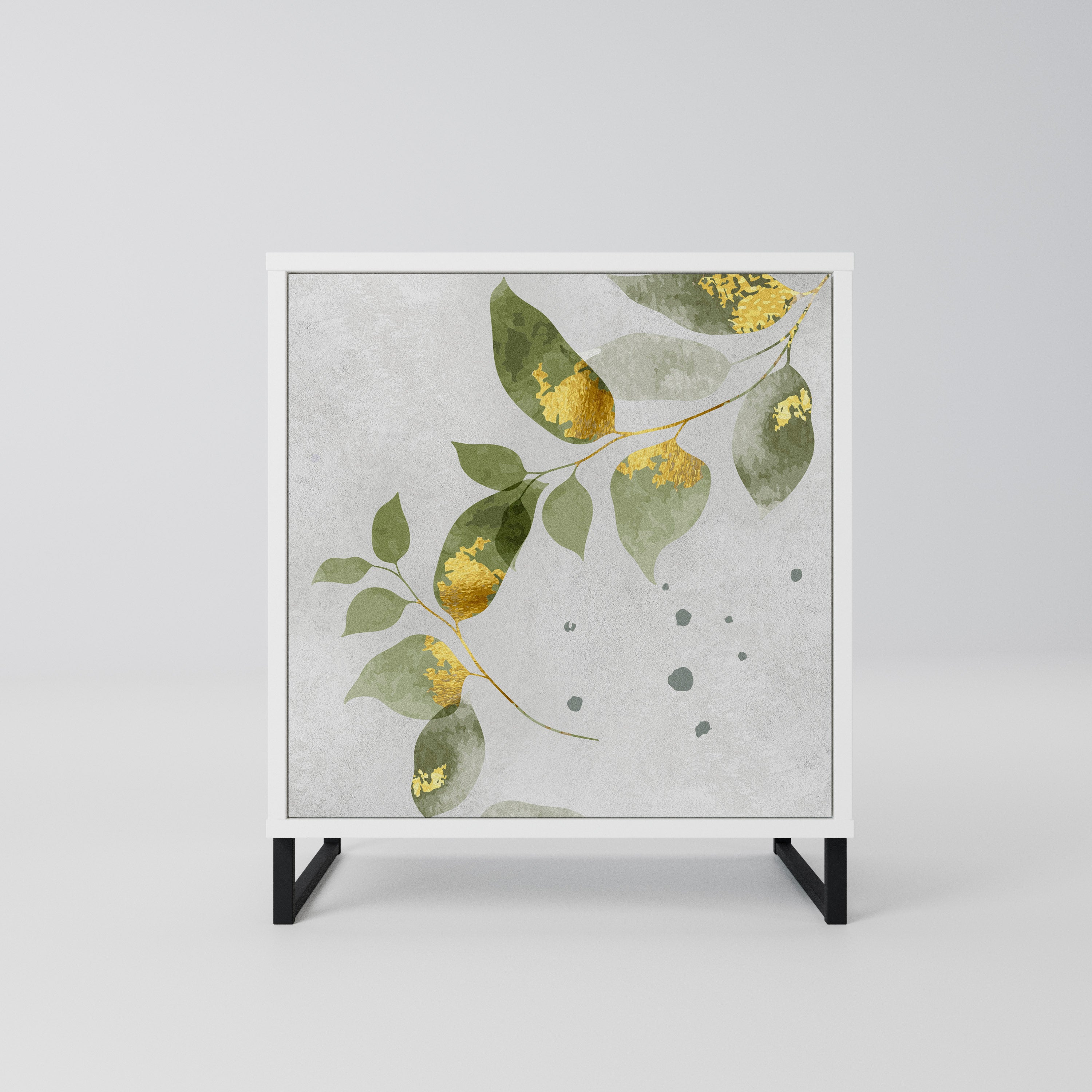 ELEGANT BOTANICS Komoda 1-drzwiowa korpus Biały