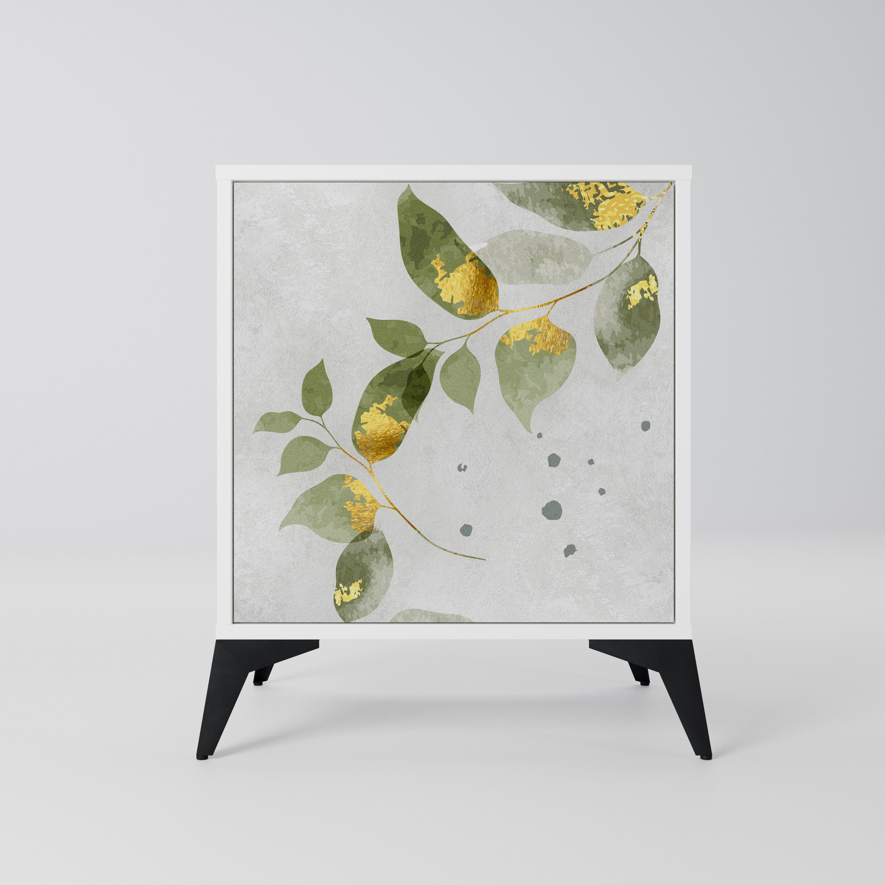 ELEGANT BOTANICS Komoda 1-drzwiowa korpus Biały