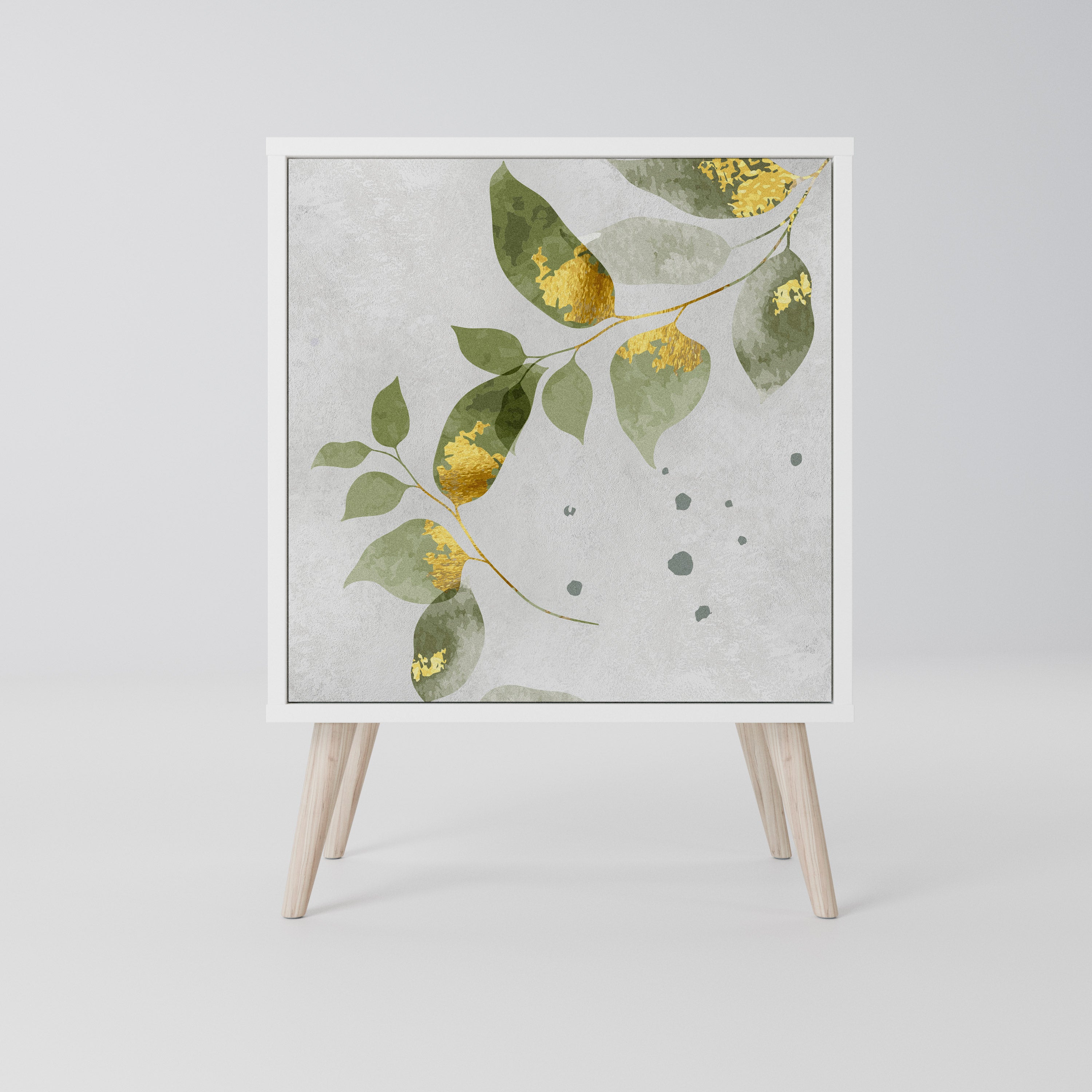 ELEGANT BOTANICS Komoda 1-drzwiowa korpus Biały