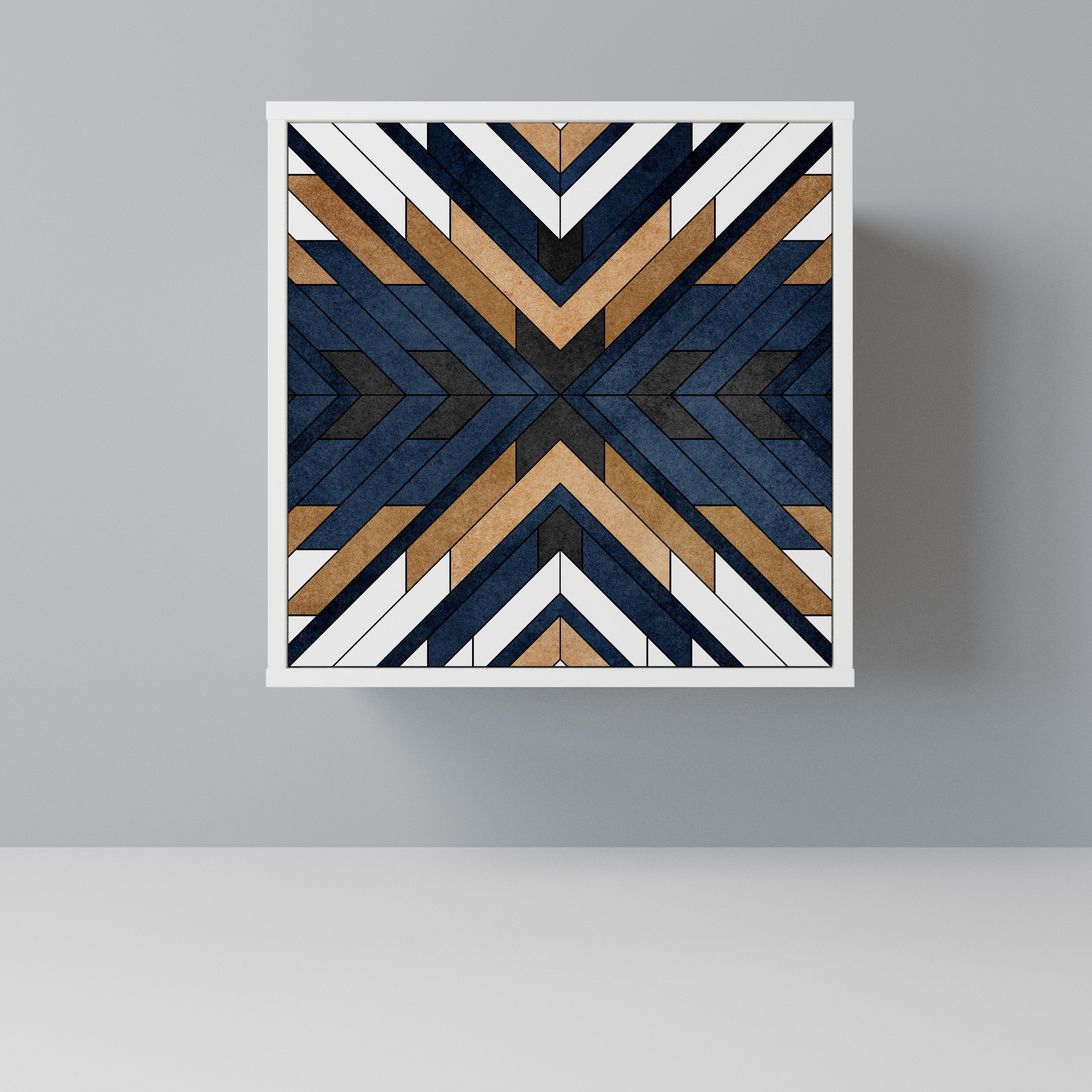 ARTFUL GEOMETRY Komoda 1-drzwiowa korpus Biały