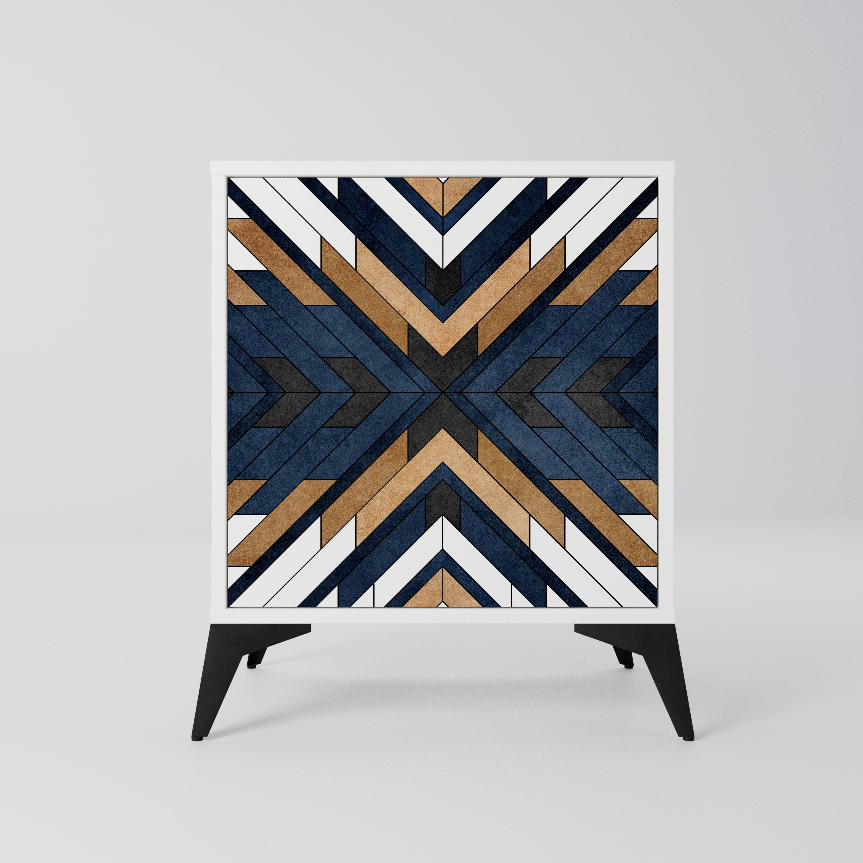 ARTFUL GEOMETRY Komoda 1-drzwiowa korpus Biały