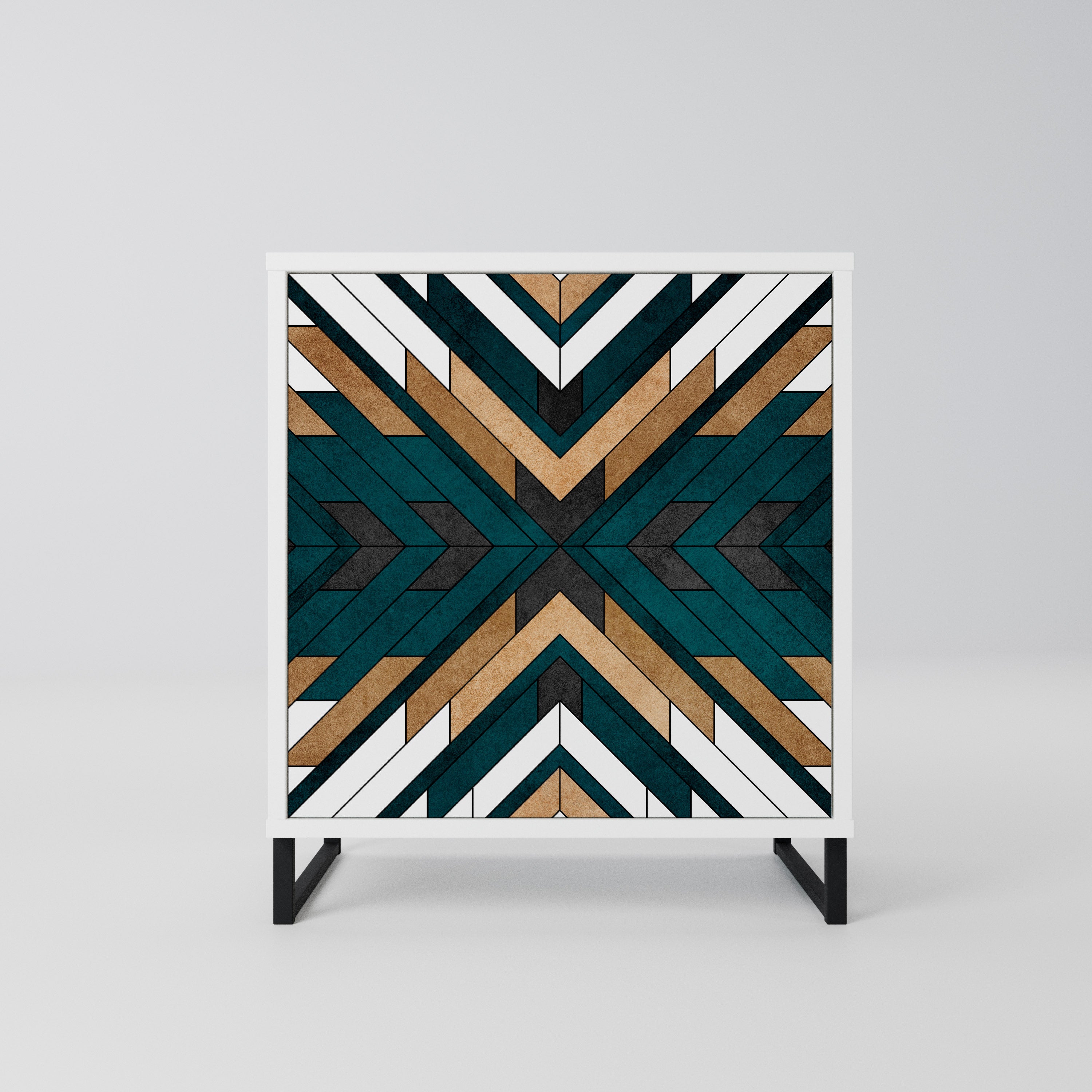 ARTISTIC GEOMETRY Komoda 1-drzwiowa korpus Biały