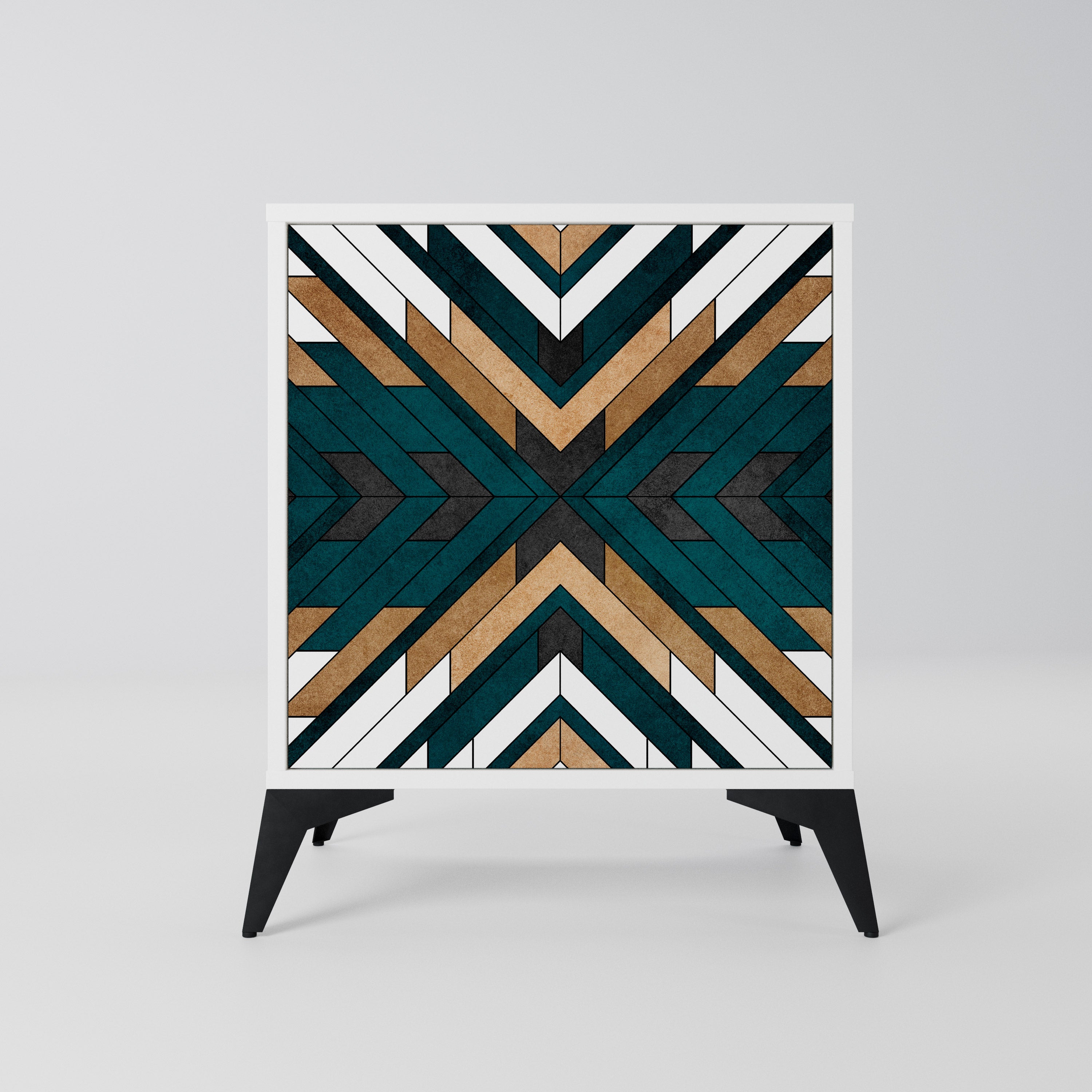 ARTISTIC GEOMETRY Komoda 1-drzwiowa korpus Biały