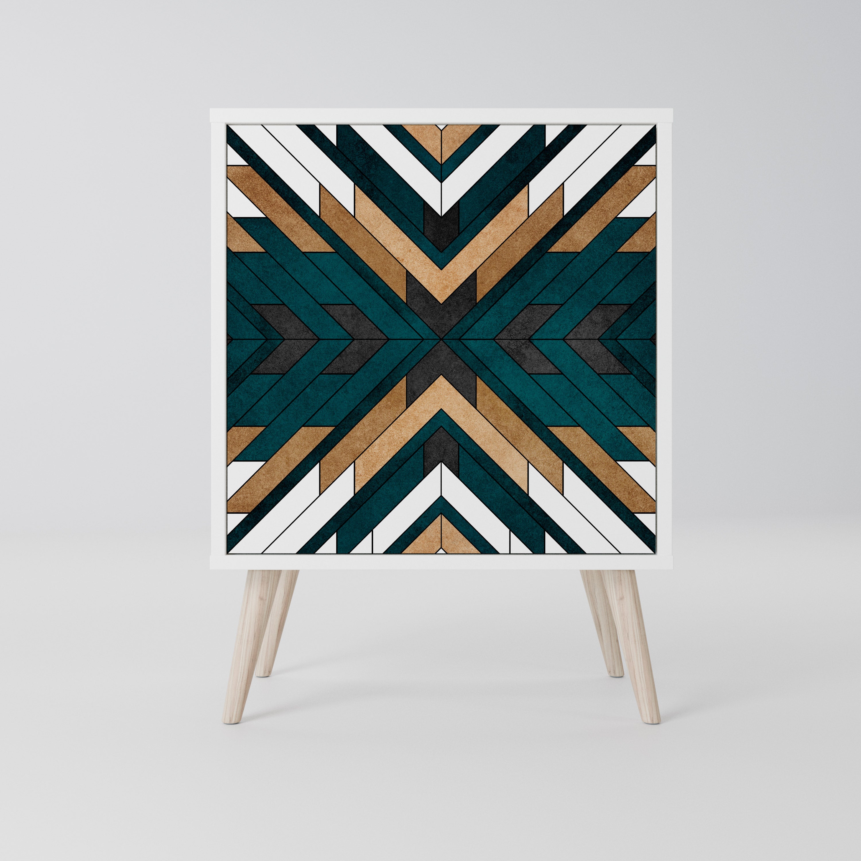 ARTISTIC GEOMETRY Komoda 1-drzwiowa korpus Biały