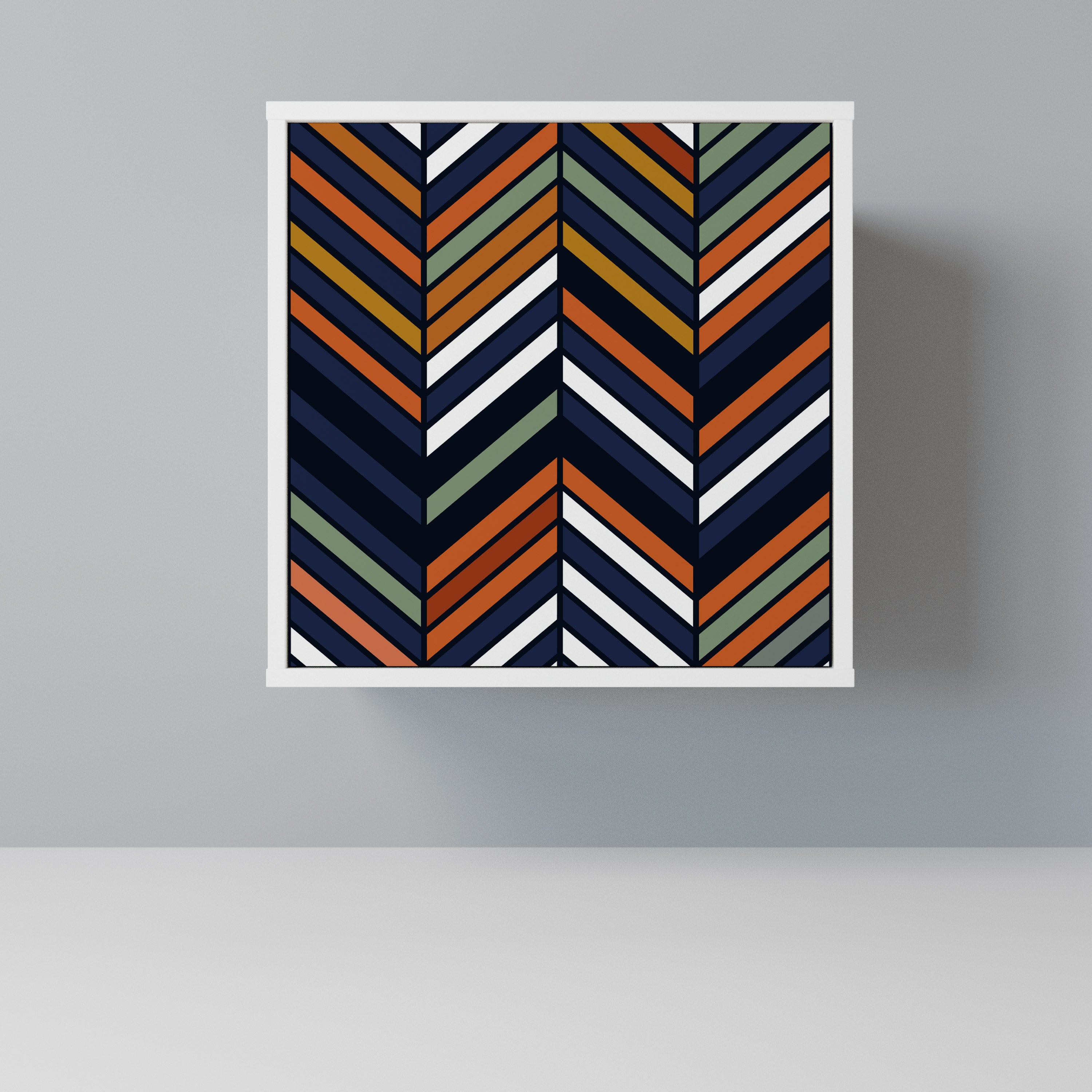 VIBRANT PATCHWORK Komoda 1-drzwiowa korpus Biały